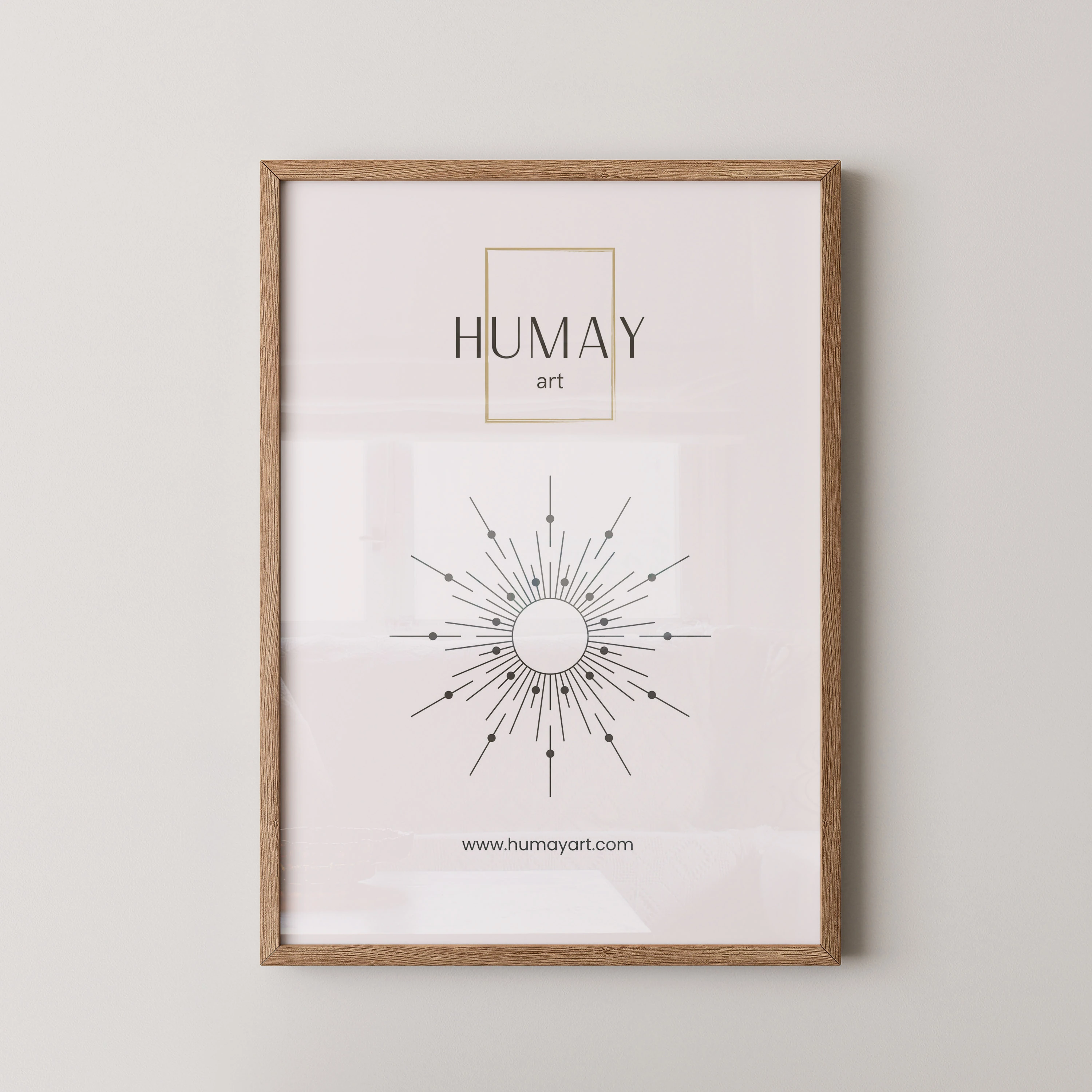 Humay Art Naturel Ahşap Çerçeve image