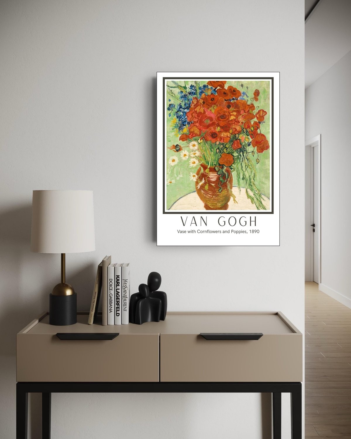 Vase with Cornflowers and Poppies, 1890