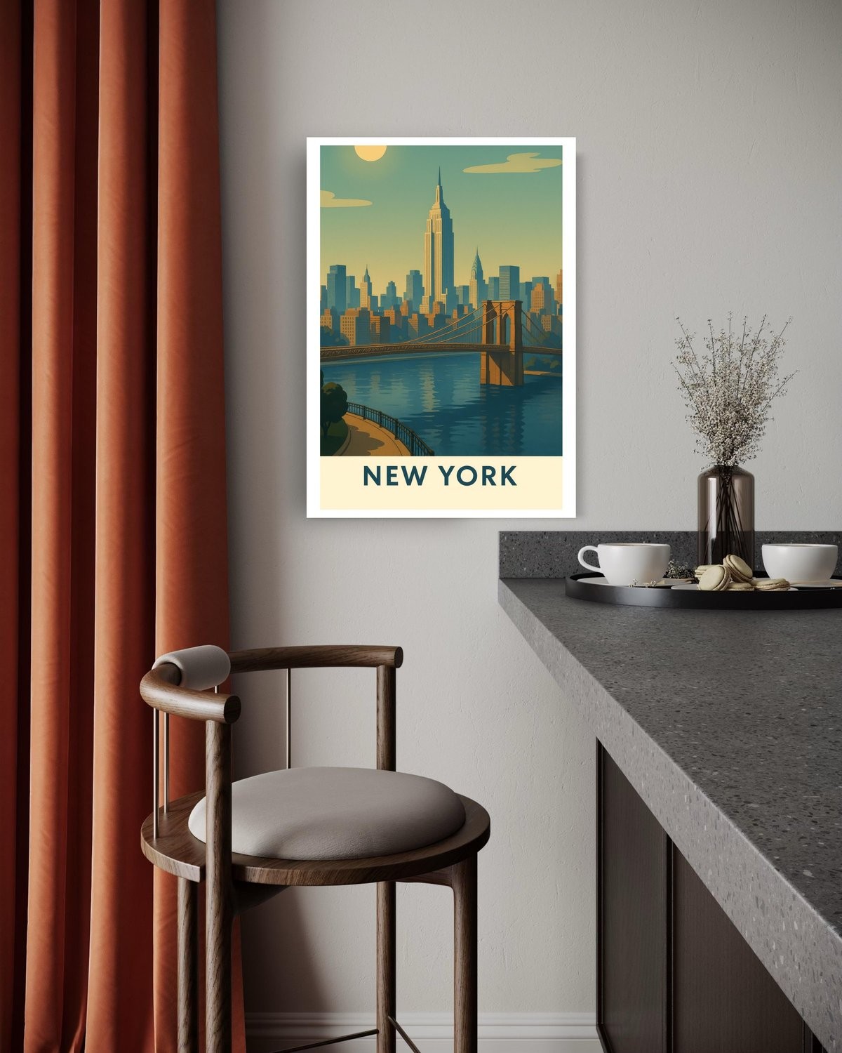 Silhouette of the Dawn City