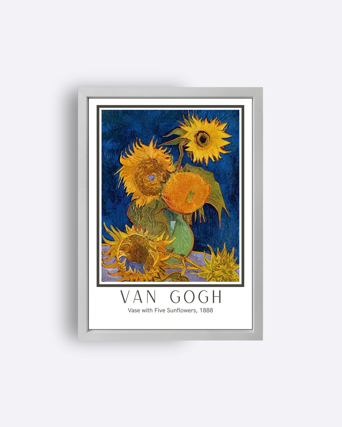 Vase with Five Sunflowers, 1888