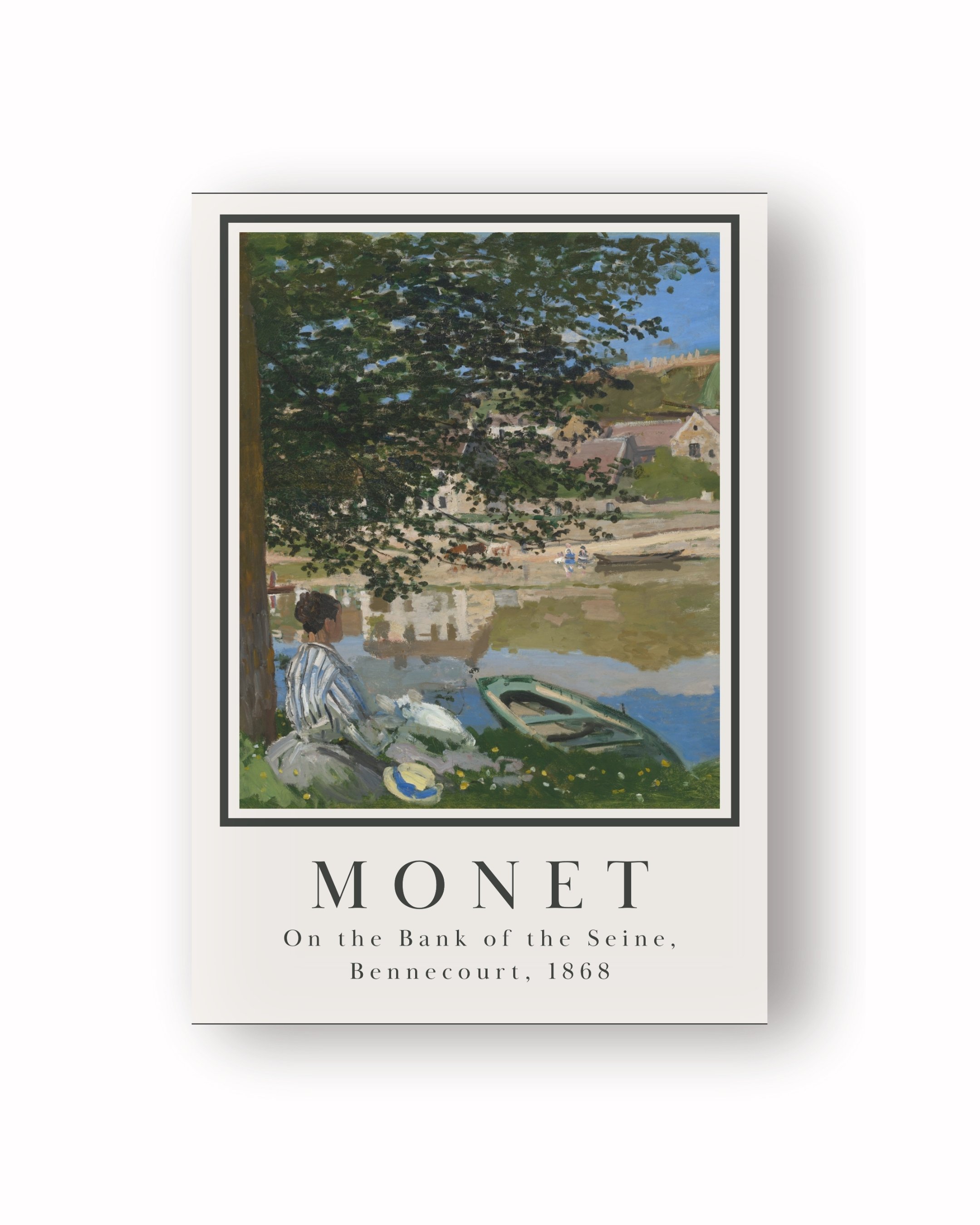 On the Bank of the Seine, Bennecourt, 1868 image