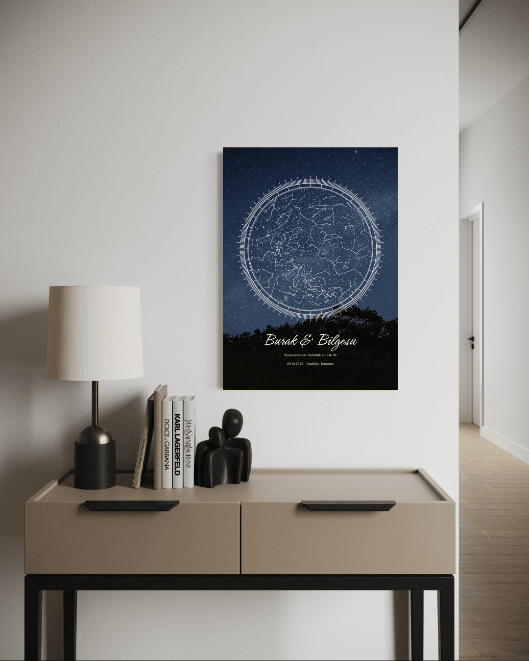 Kişiye Özel Celestiart Gökyüzü Haritası - 2