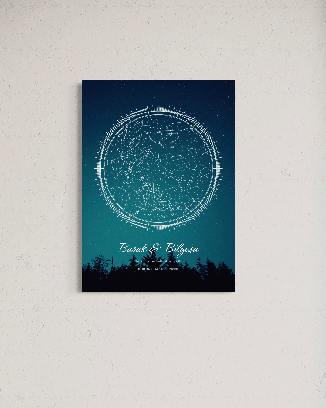 Kişiye Özel Celestiart Gökyüzü Haritası - 1 image