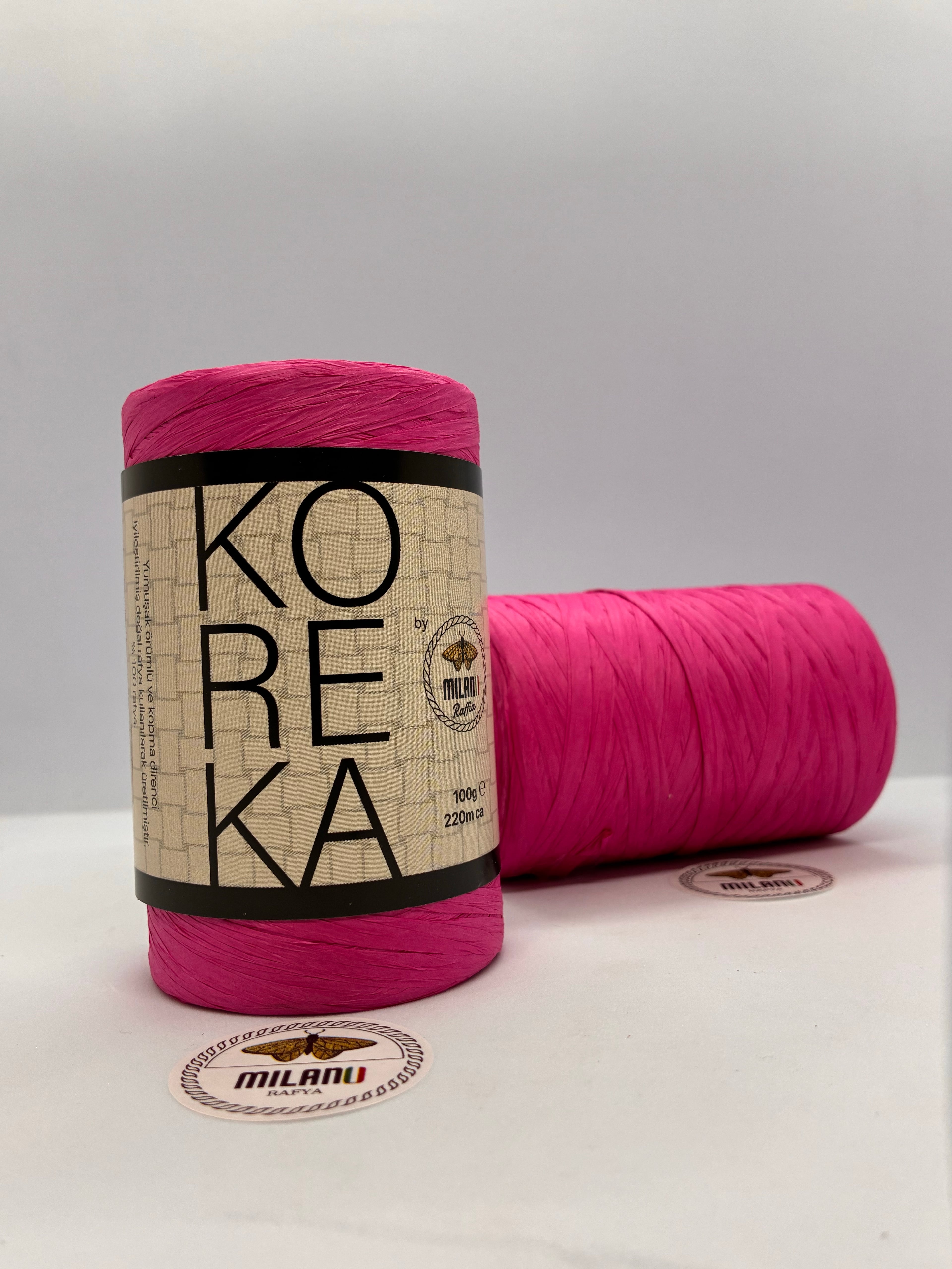 Koreka by Milano Rafya 100 g 220 metre 72 Pembe