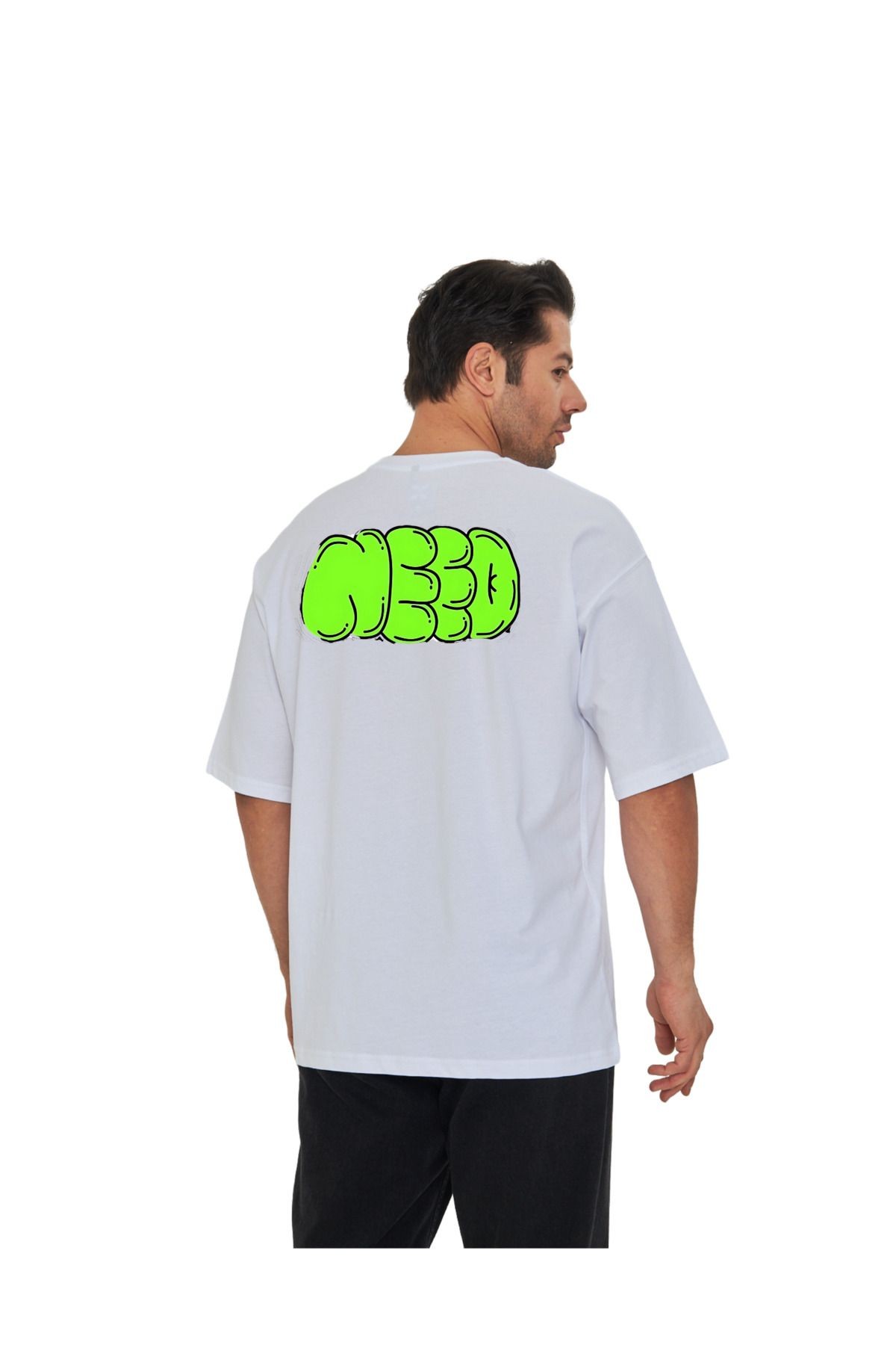 Streetwear Need Yazılı Unisex Oversize T-shirt