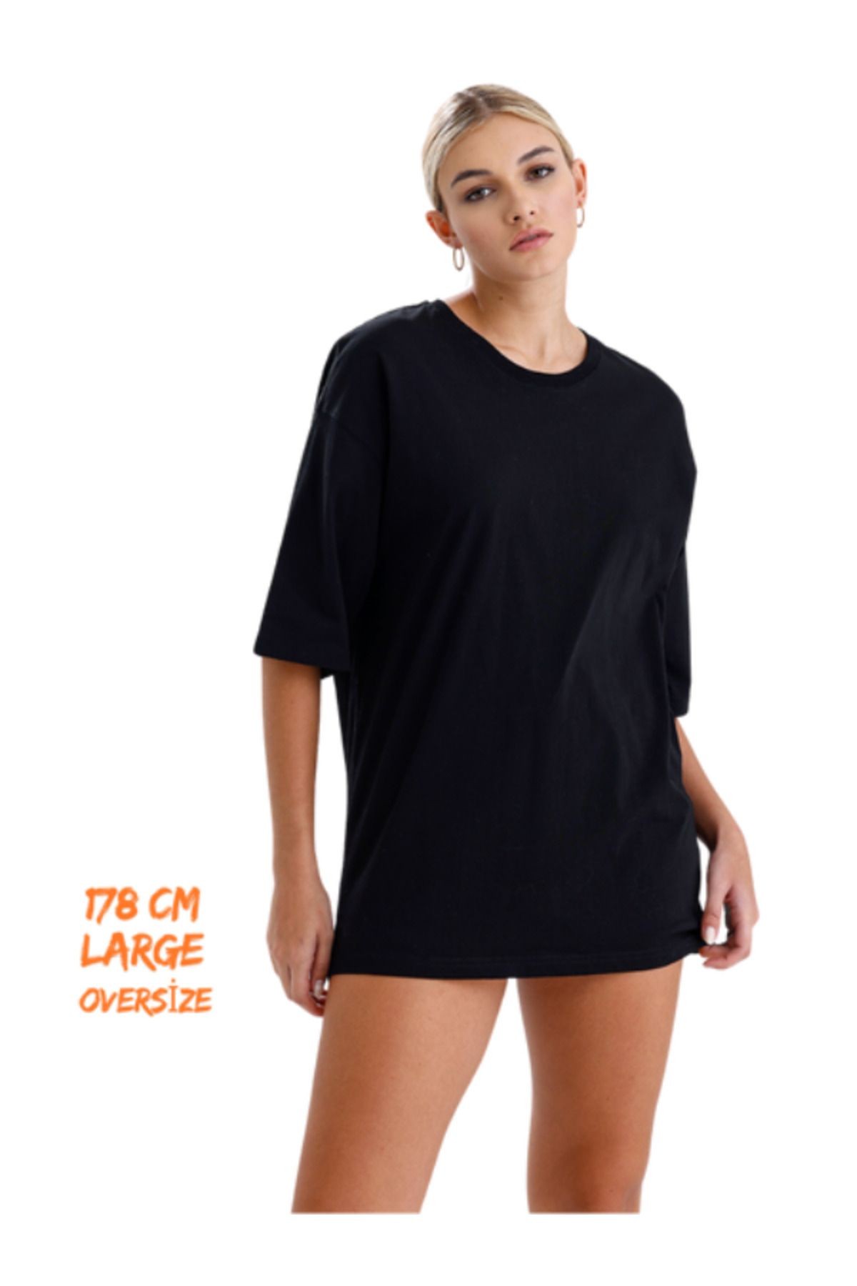 - %100 Pamuklu Oversize Tişört