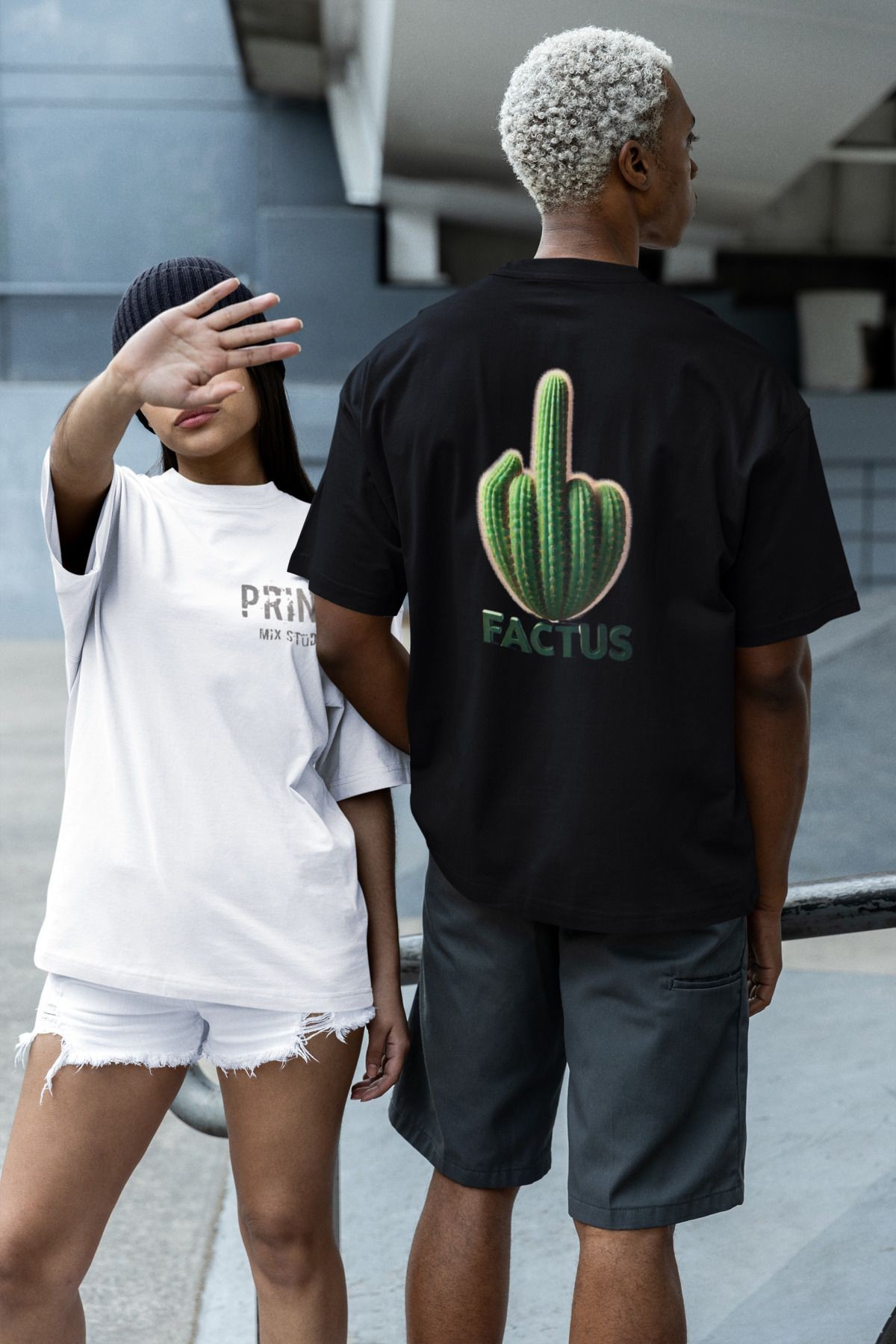 -  %100 Pamuklu Unisex Oversize Tişört
