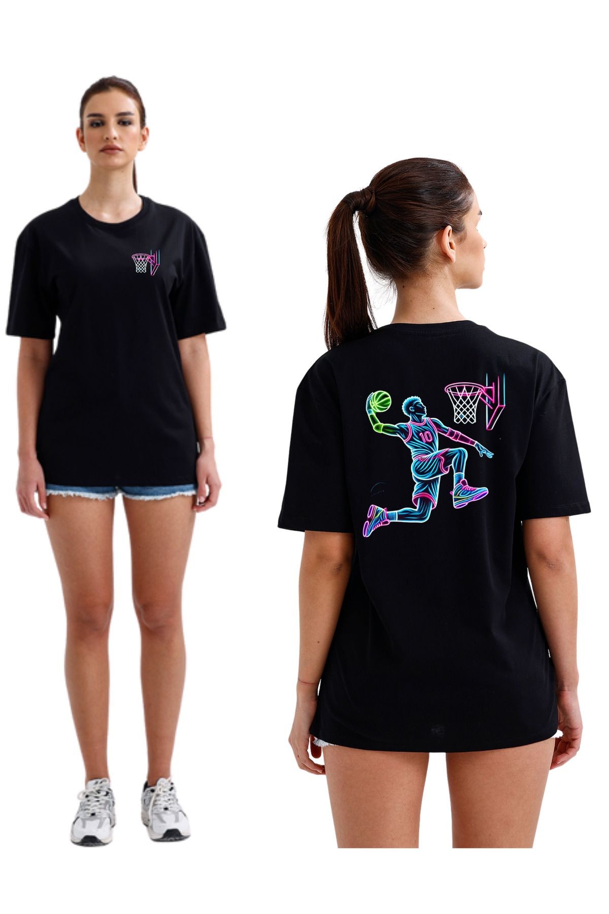Ukiyo 4009 Basketbol Tasarımı Unisex Regular T-shirt image