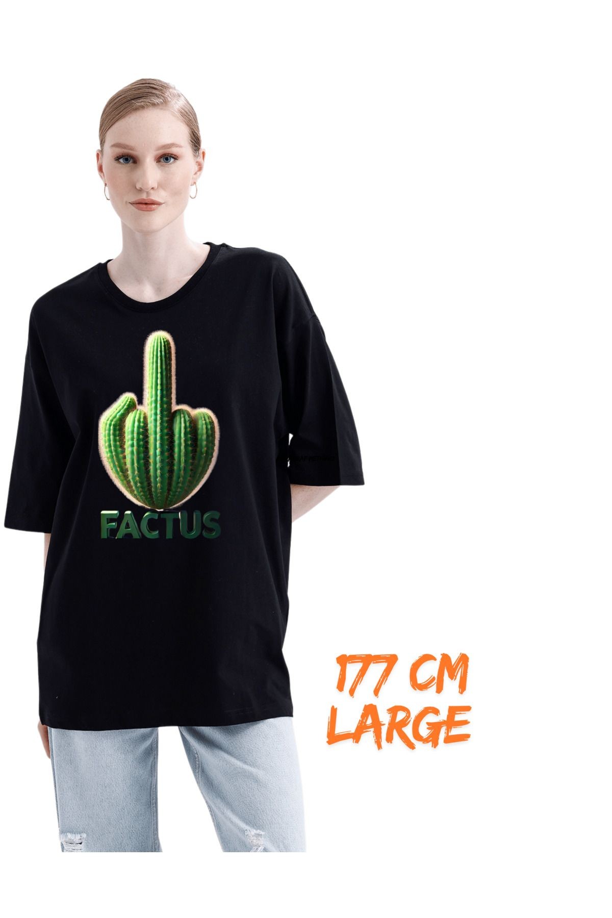 Digital Baskı Dtf %100 Pamuklu Oversize Tişört Factus Temalı