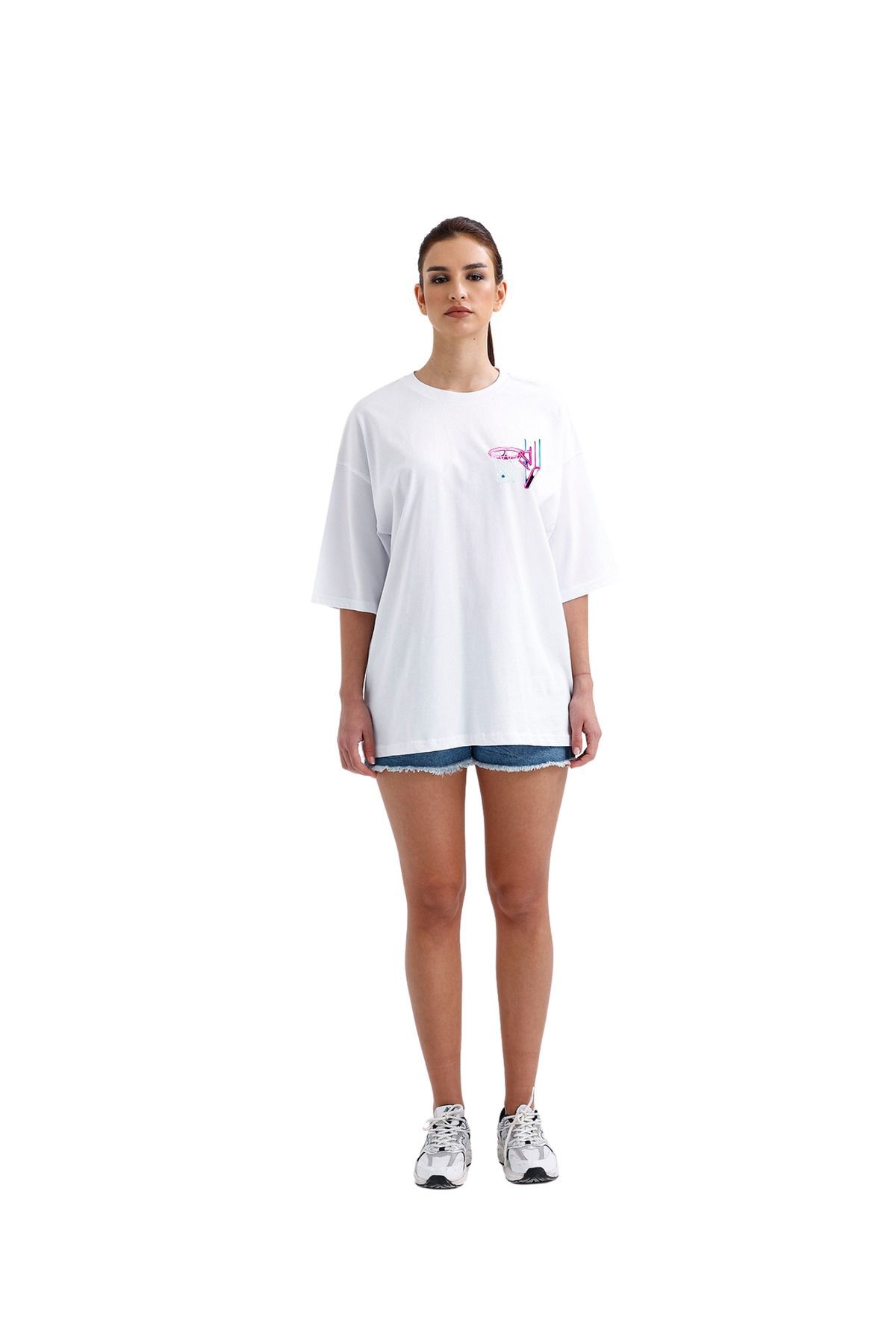 Ukiyo Oversize Unisex Basketbol Tasarımlı T-Shirt image