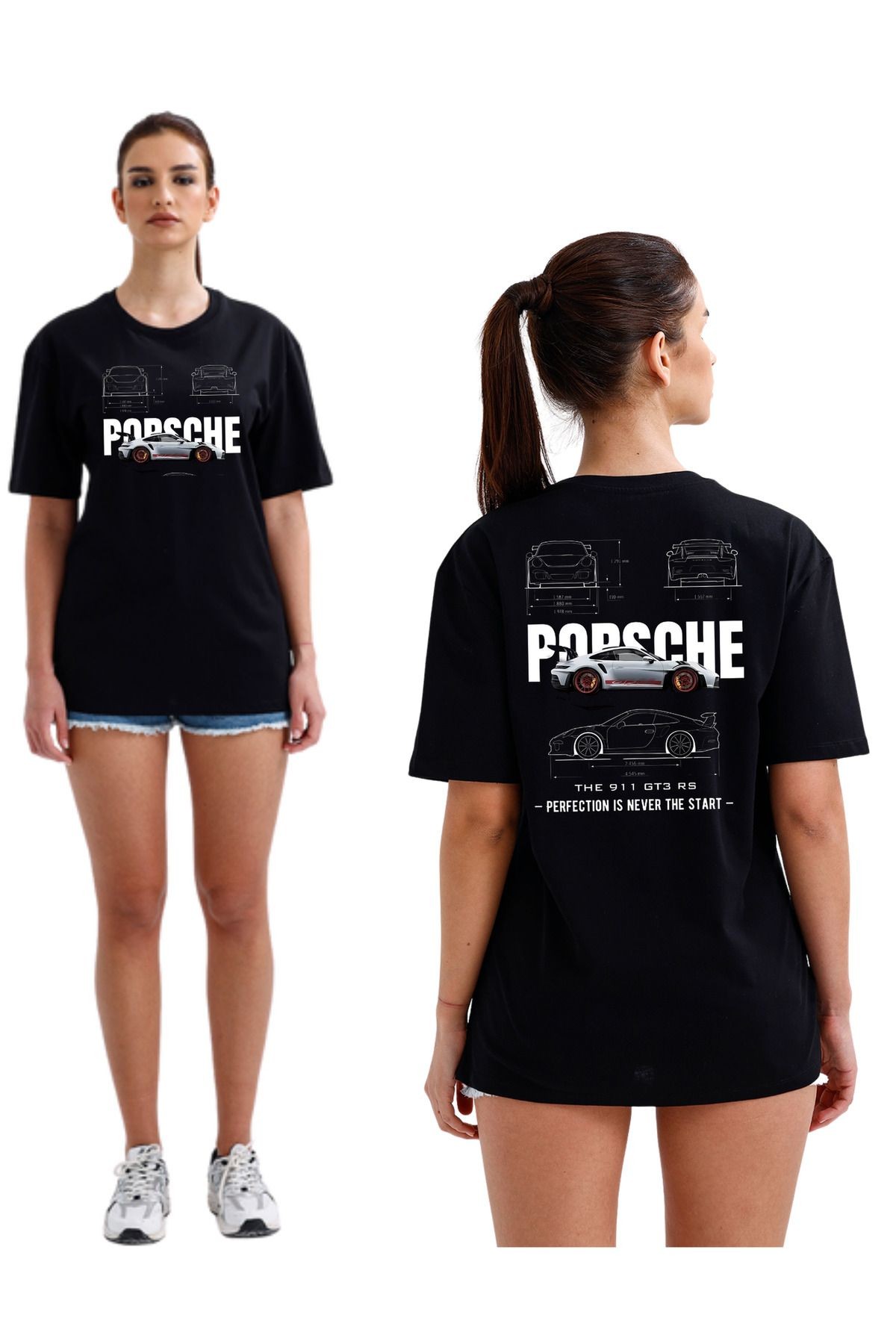 Streetwear 2004 Unisex Regular Porsche 911 GT3 RS T-Shirt