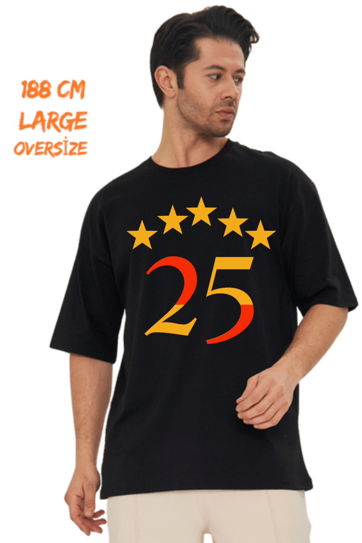 5 Yıldız Oversize Tişört image