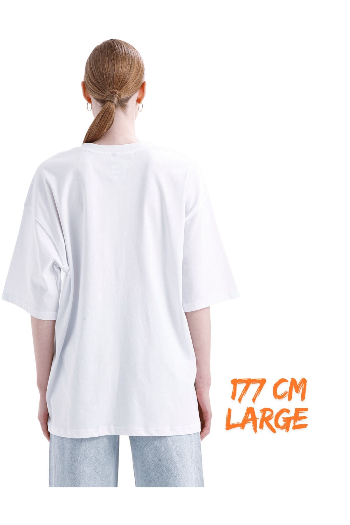 Digital Baskı Dtf %100 Pamuklu Oversize Dream Yazısı Baskılı Tişört