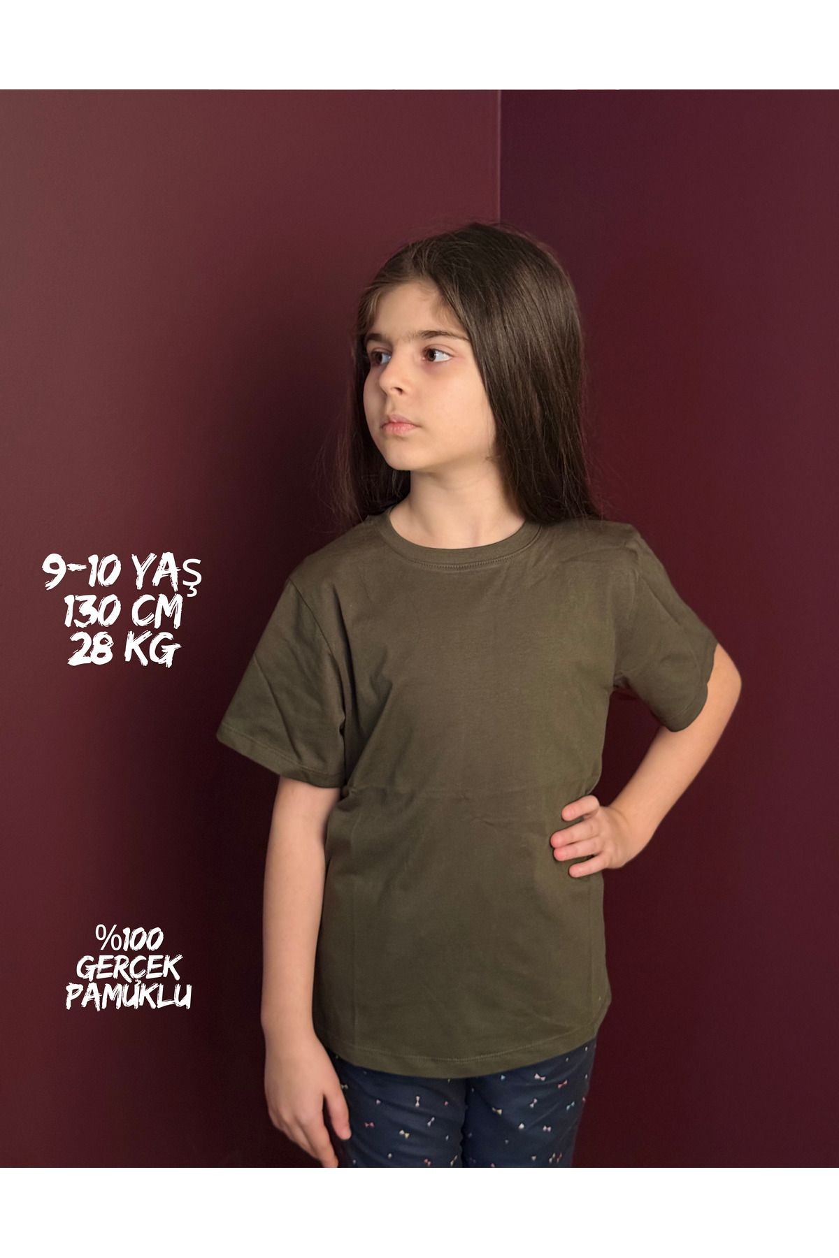 %100 Pamuklu Çocuk Tişörtleri TOPLAM 4 RENK 4 ADET