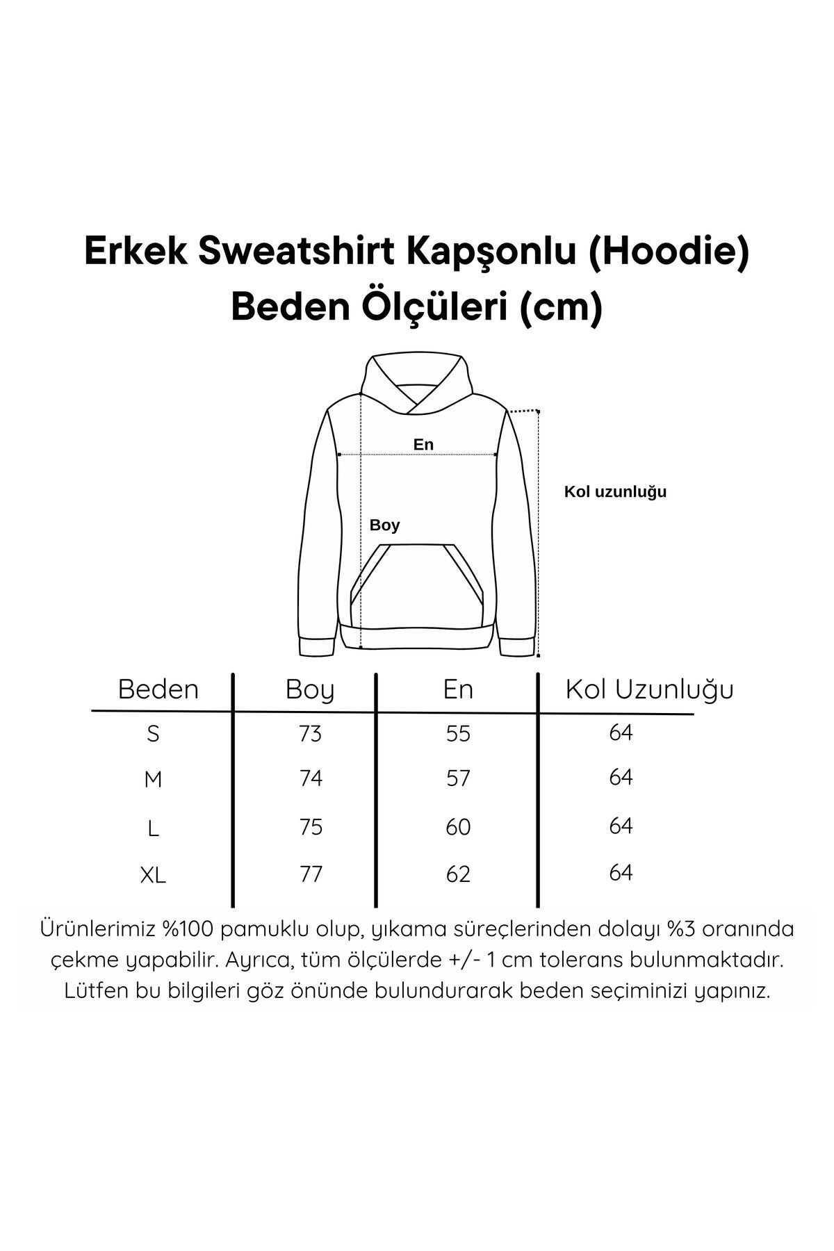 3 Iplik Şardonlu Oversize Hoodie Kapüşonlu Ve Kanguru Cepli Beyaz
