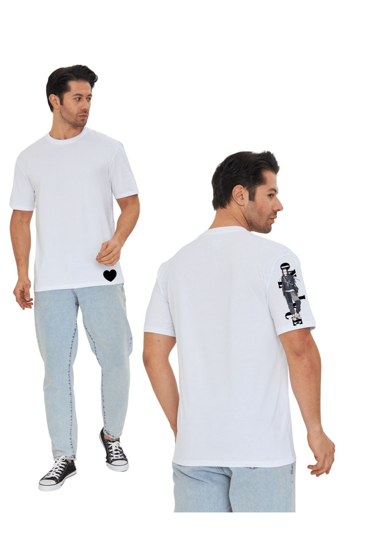 Ukiyo 4008 Minimalist Tasarım Unisex Regular T-shirt