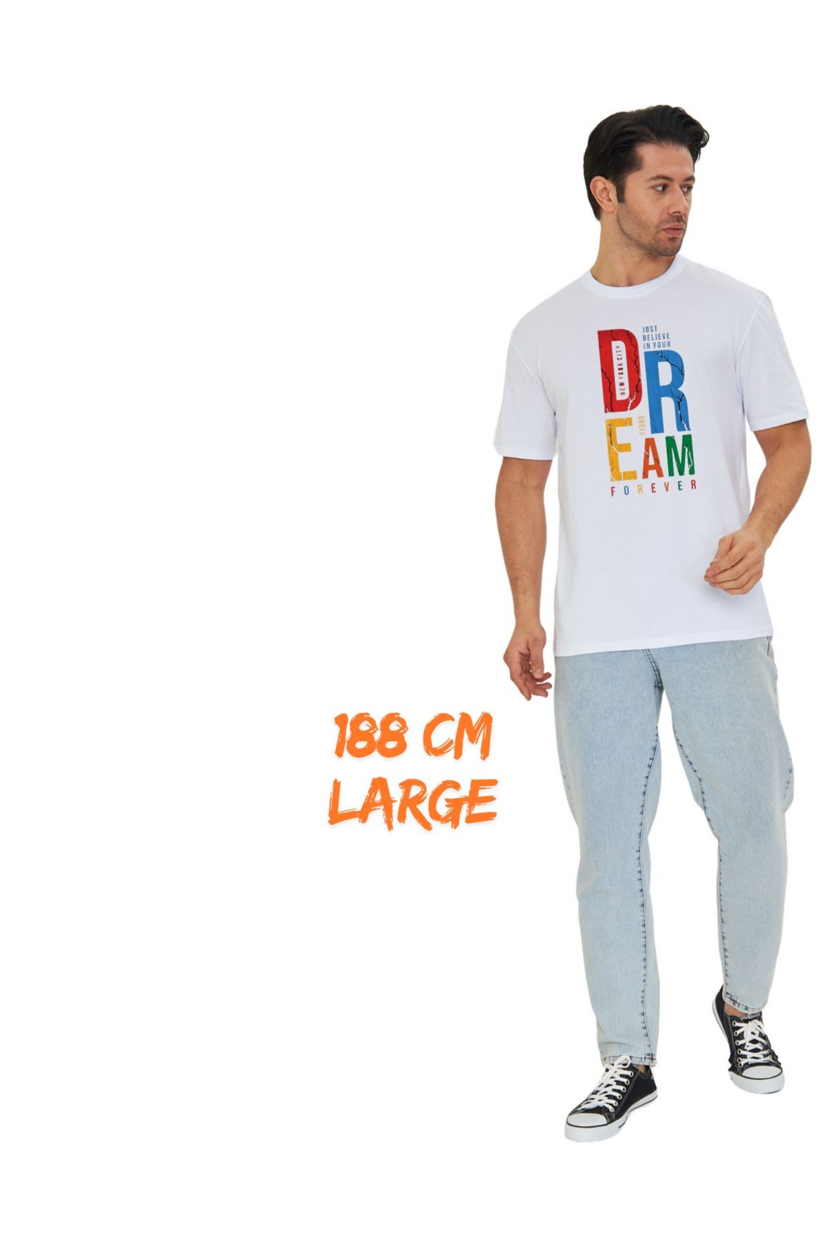 - %100 Pamuklu Unisex Oversize Tişört - Dream Dizayn