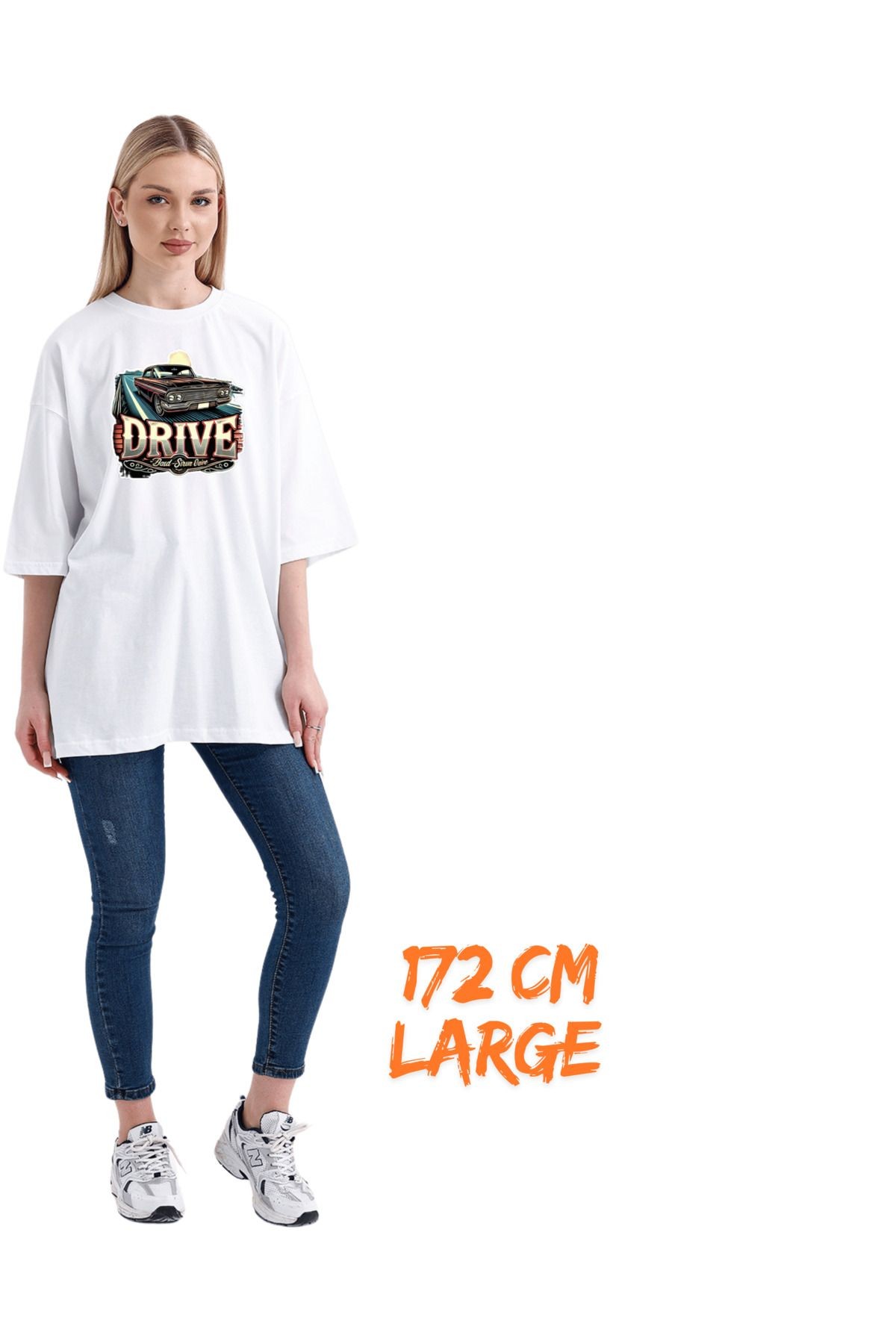 Dijital Baskı Dtf %100 Pamuklu Oversize Tişört Araba Temalı