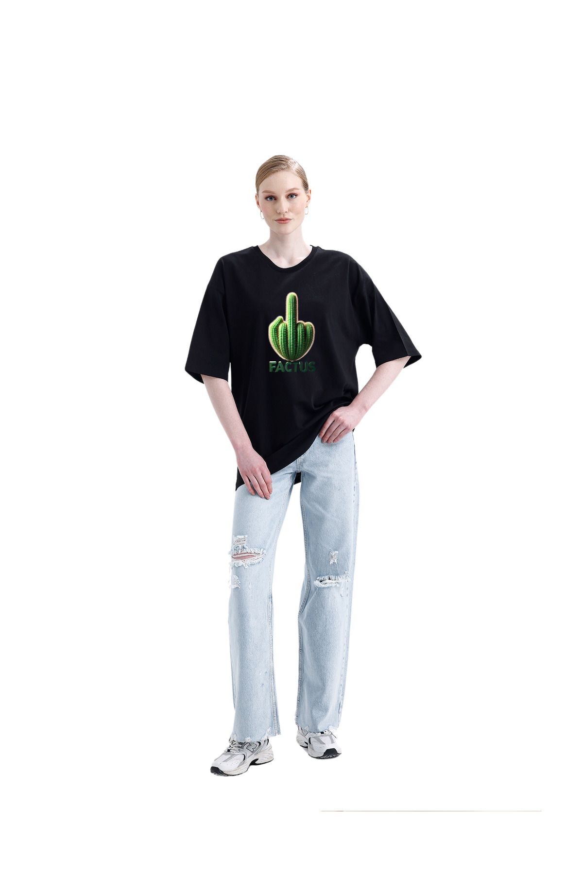 -  %100 Pamuklu Unisex Oversize Tişört