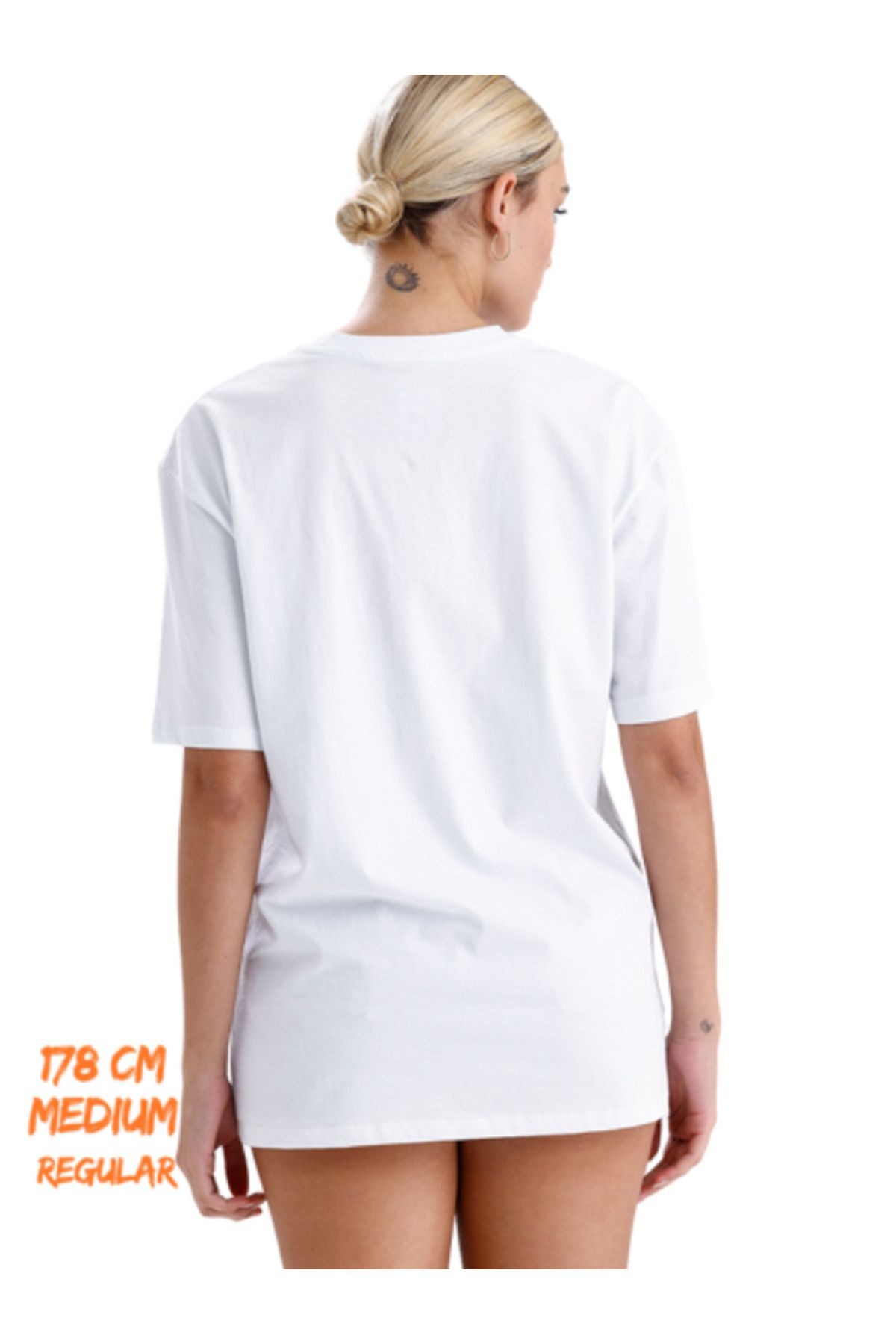 %100 Pamuklu Premium Kumaş Regular Tişört Düz Baskısız Beyaz