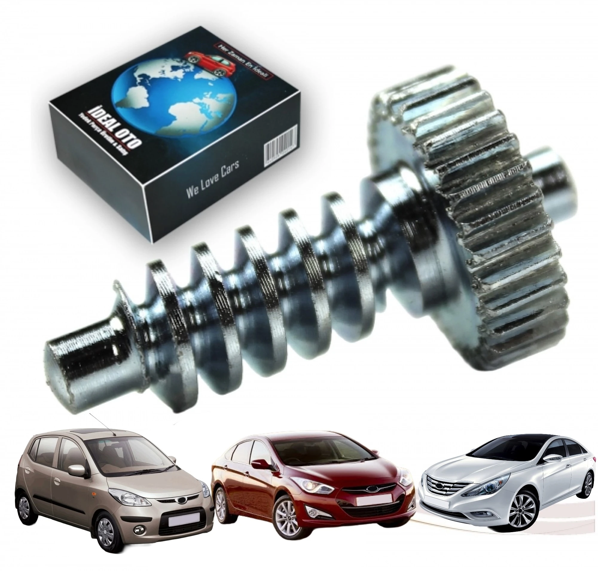 Hyundai i10 (2007–2015), i40 MK1(2011–2016), i45 Sonata YF (2009–2015) İçin Katlanır Ayna Motor Dişlisi