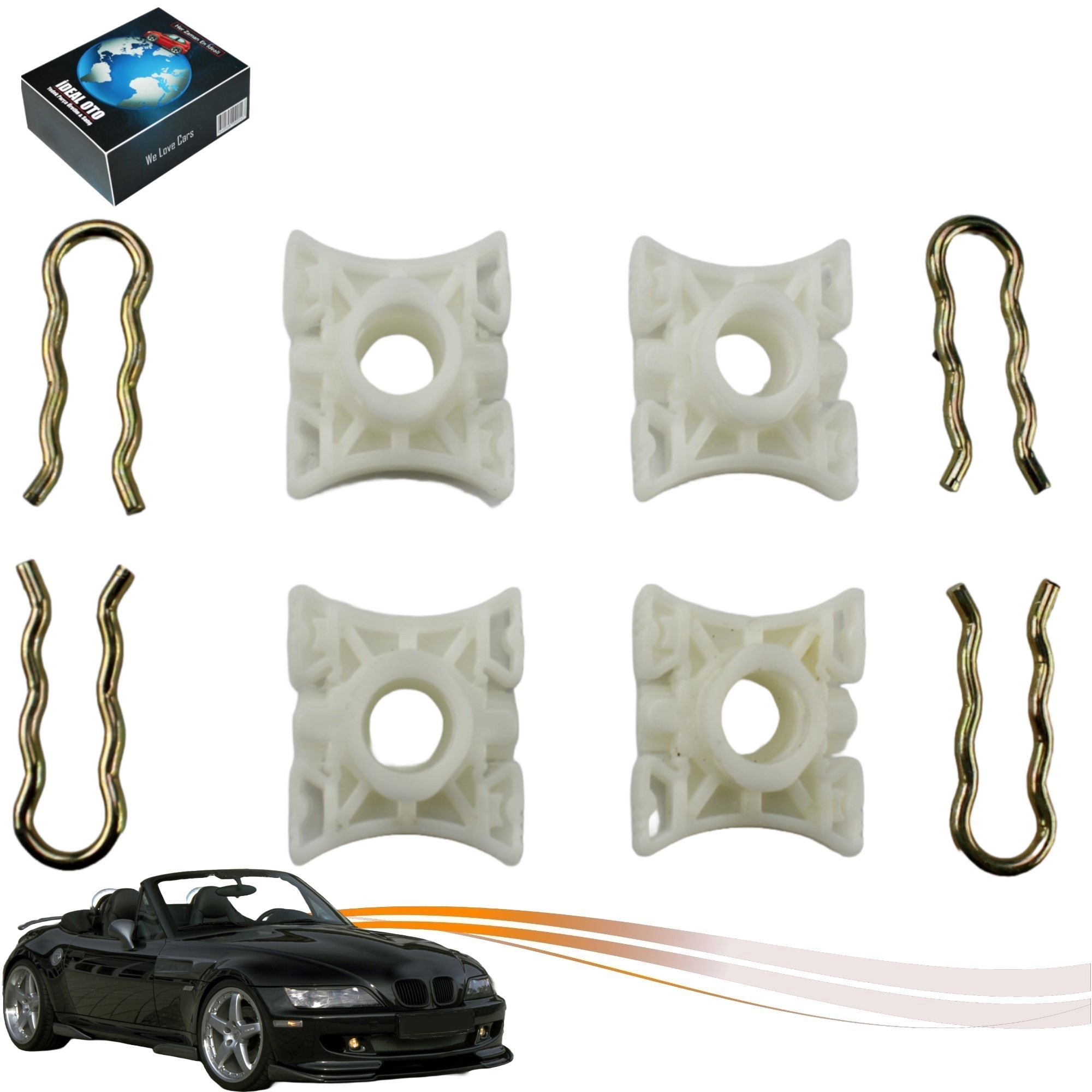 Bmw Z3 İçin Cam Kriko Kılavuz Kızak Klipsi (51321938884)