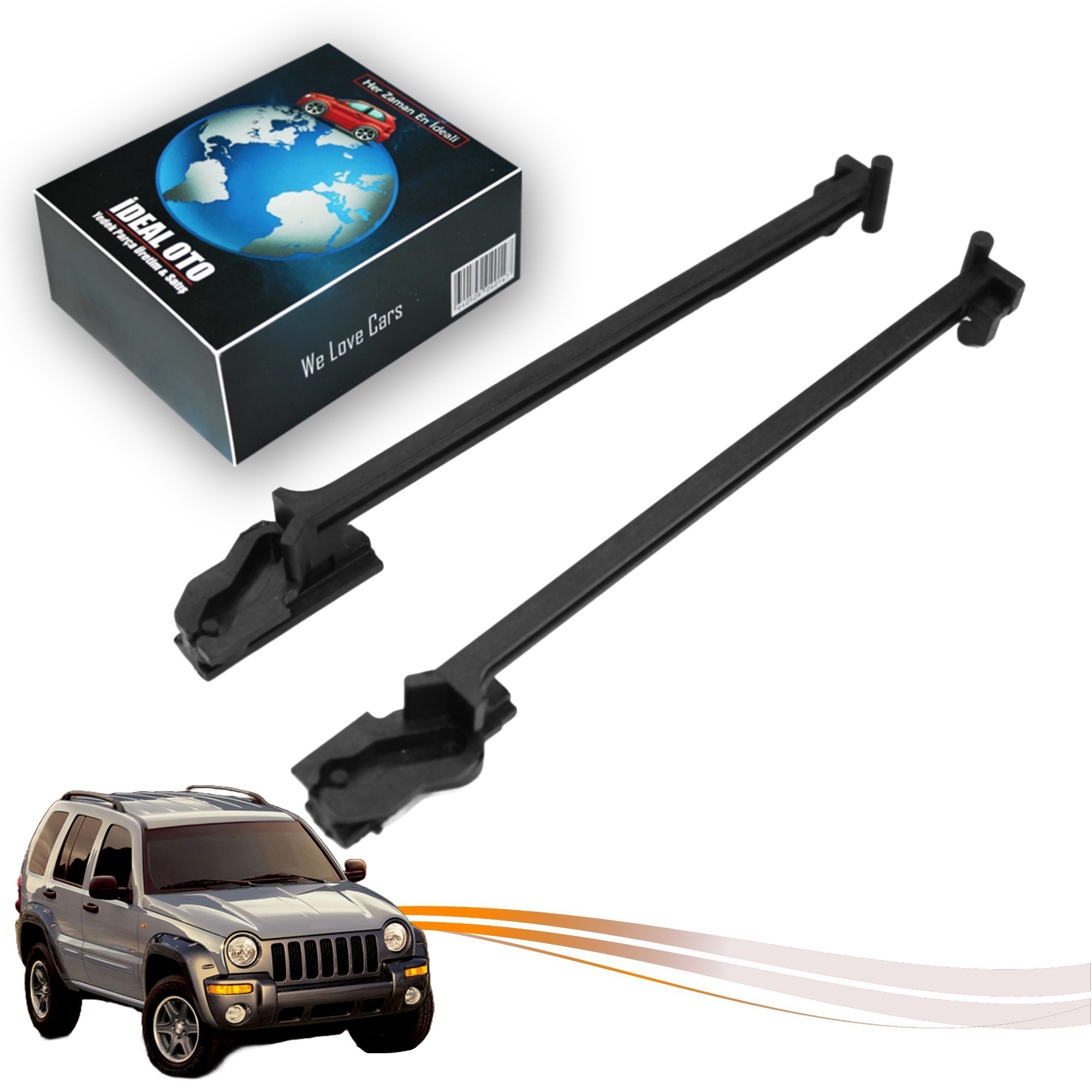 Jeep Cherokee 2 KJ 2001-2008 İçin Sunroof Kızak Taşıyıcı Parça Takımı -Sol & Sağ-