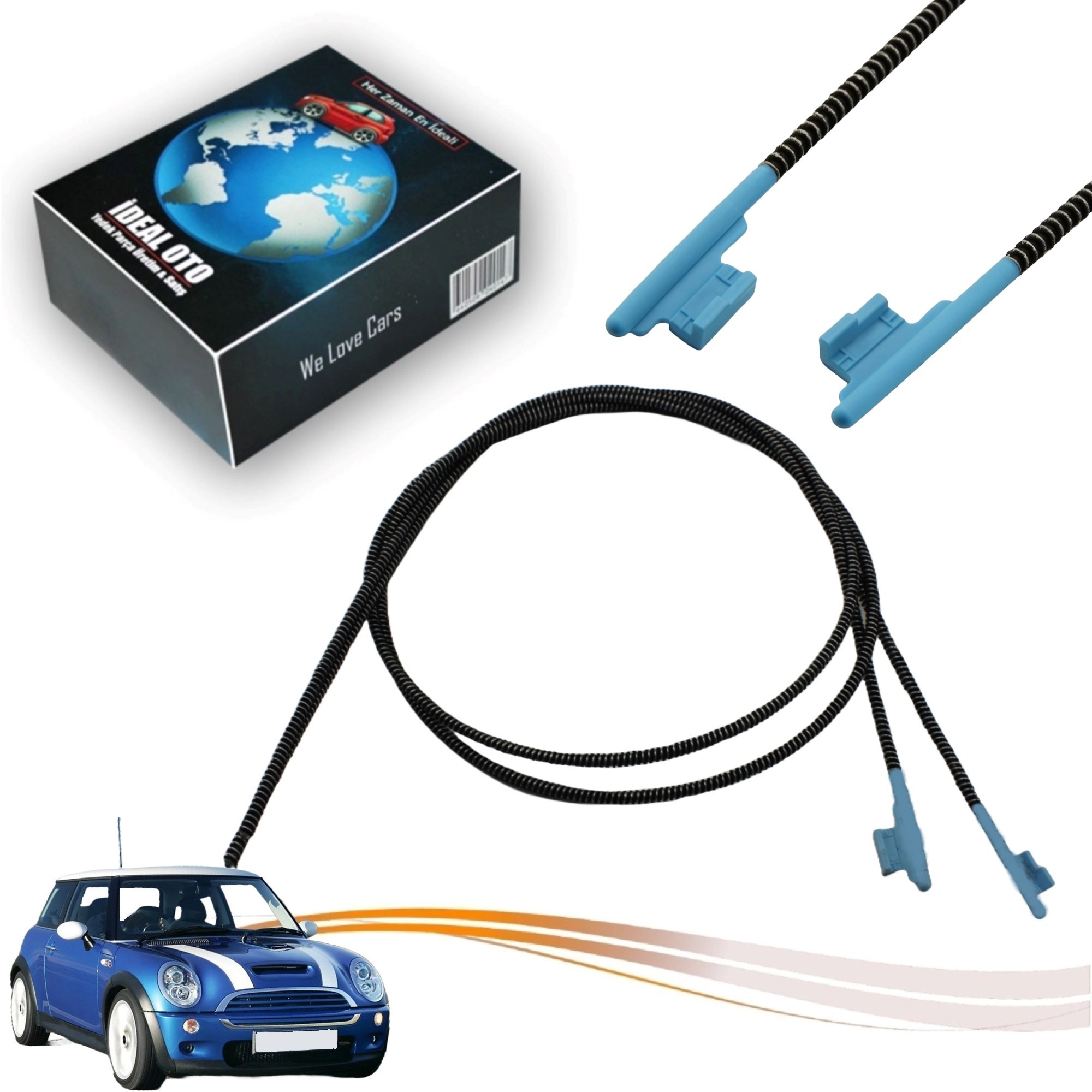 Mini Cooper İçin R55 R56 R60 MK2 2007-2016 Hatchback, Convertible, Wagon modelleri için sunroof tavan cam halat seti