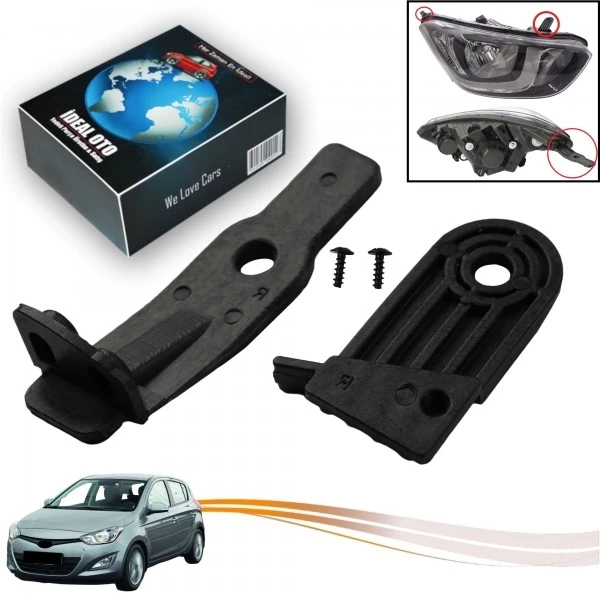 Hyundai i20 MK1 PB PBT 2008-2015 için Sağ Far Tutucu Tamir Braket Klips Seti 921021J570