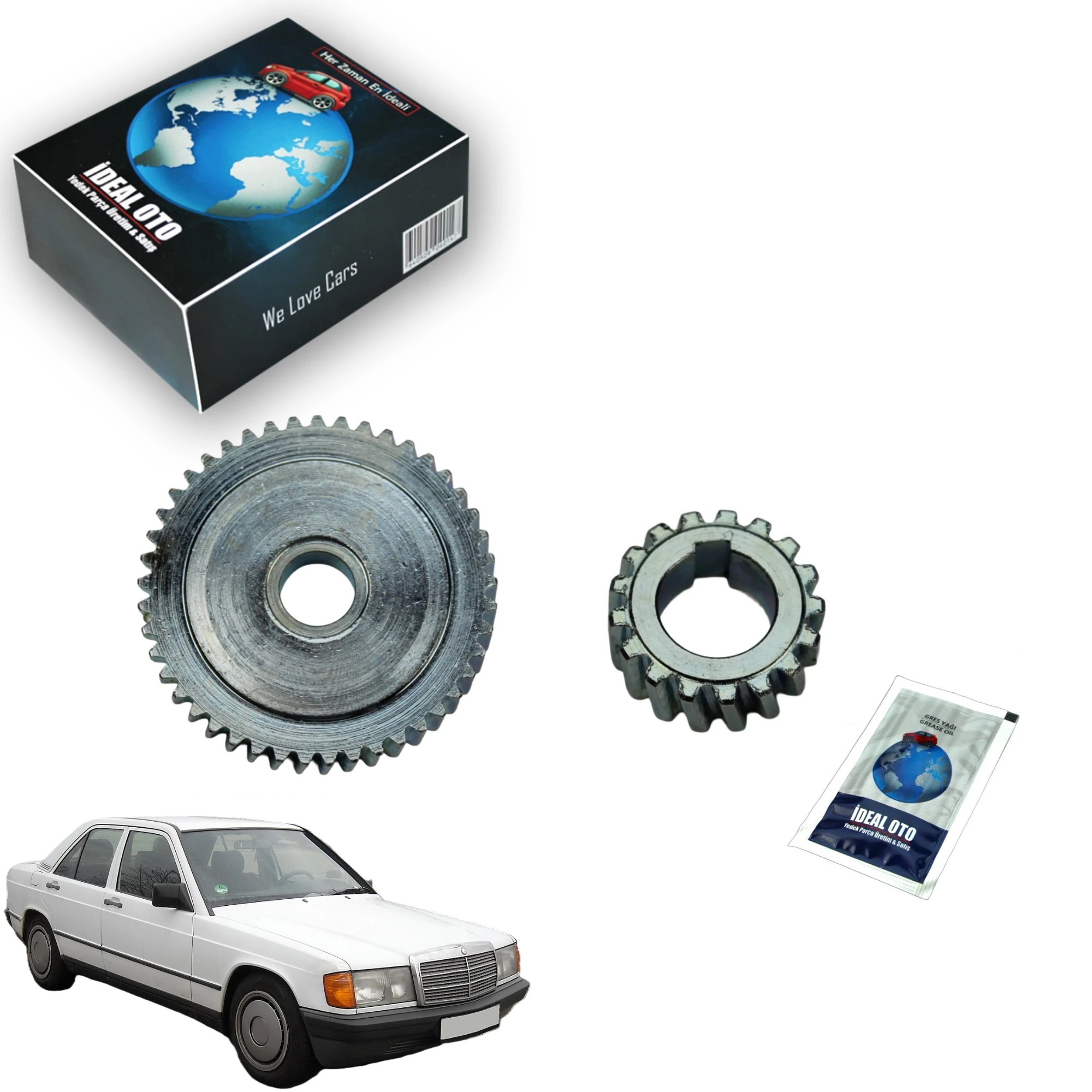 Mercedes Benz W201 Sunroof Motor Dişlisi Ve İç Dişlisi (OEM: 1247800407) – 190E Uyumlu