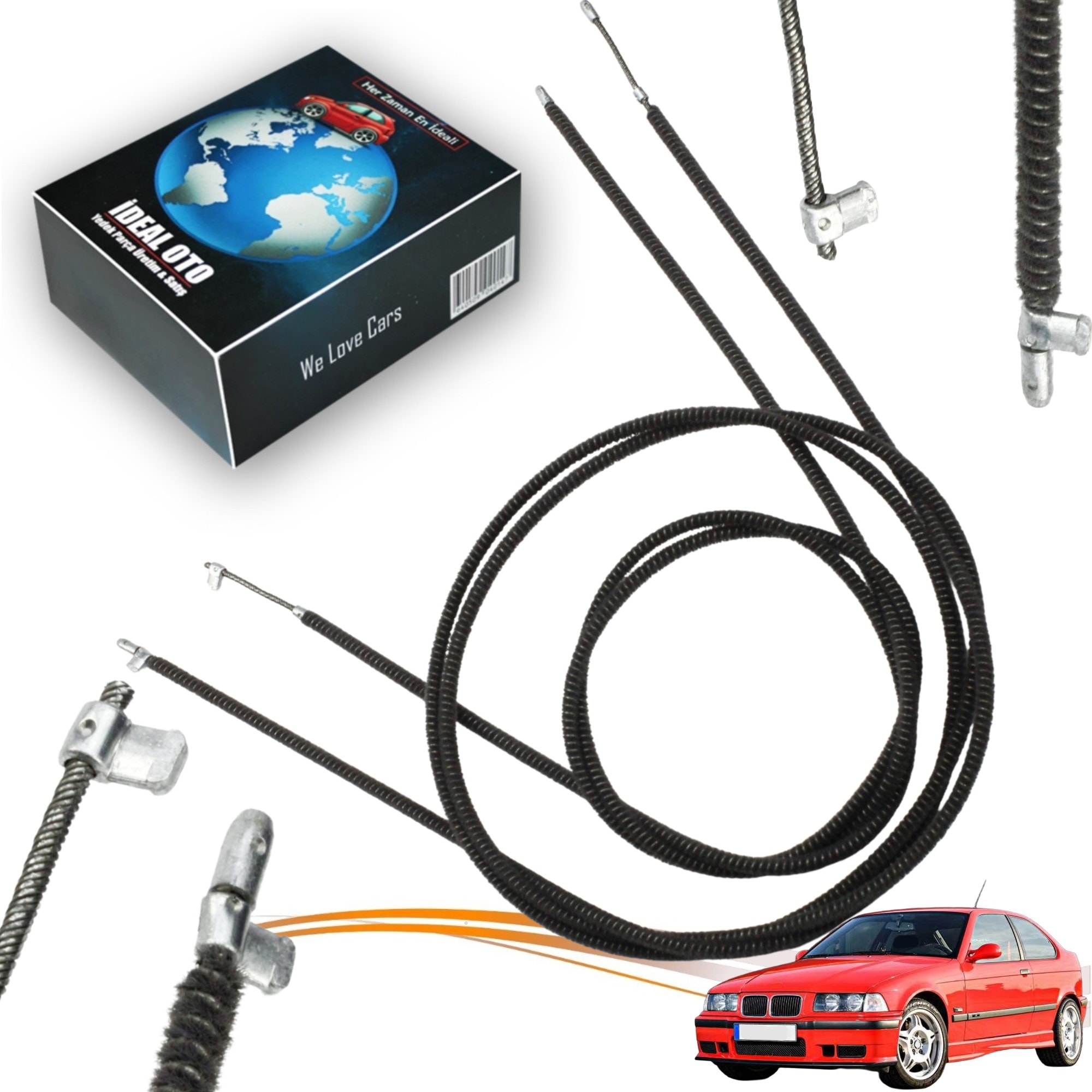 Bmw 3 E36 1990-2002 İçin Sol Ve Sağ Sunroof Kablosu / Teli (Oem Ref. Nr.: 54128206388)