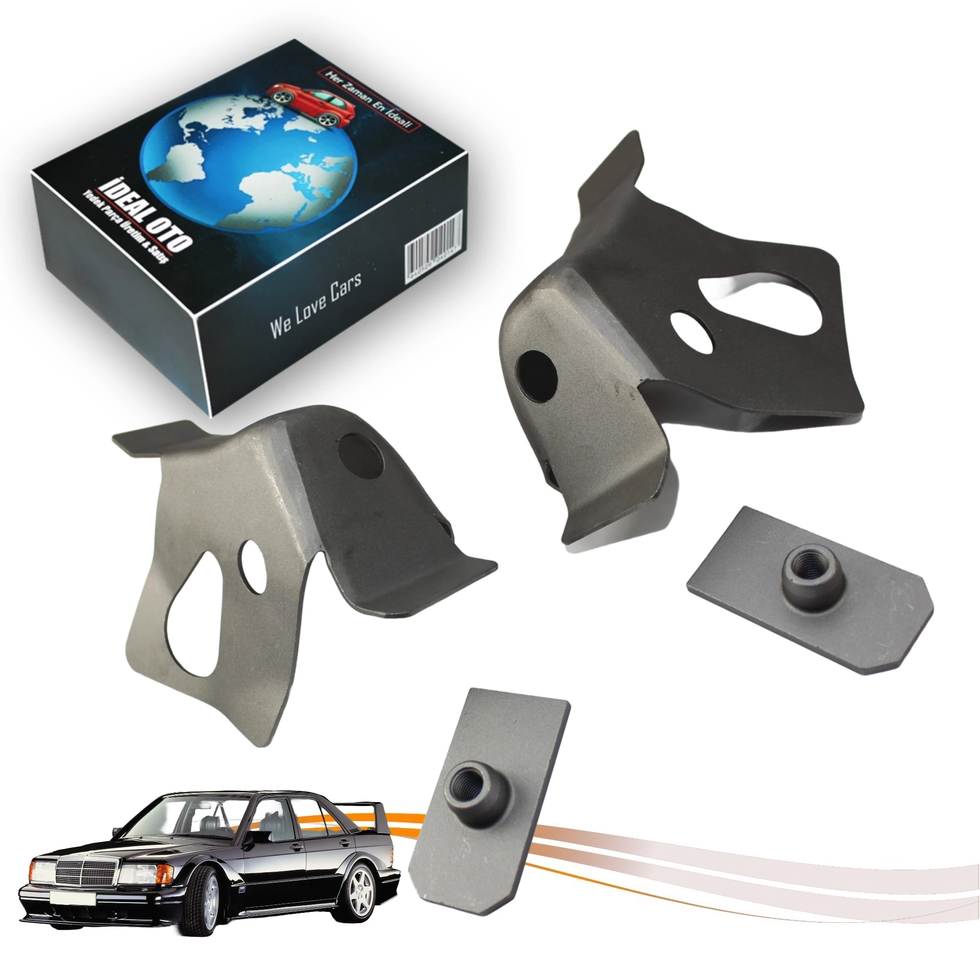 Mercedes 190 Seri W201 1982-93 İçin Sol & Sağ Aks Sacı Seti A2016100652