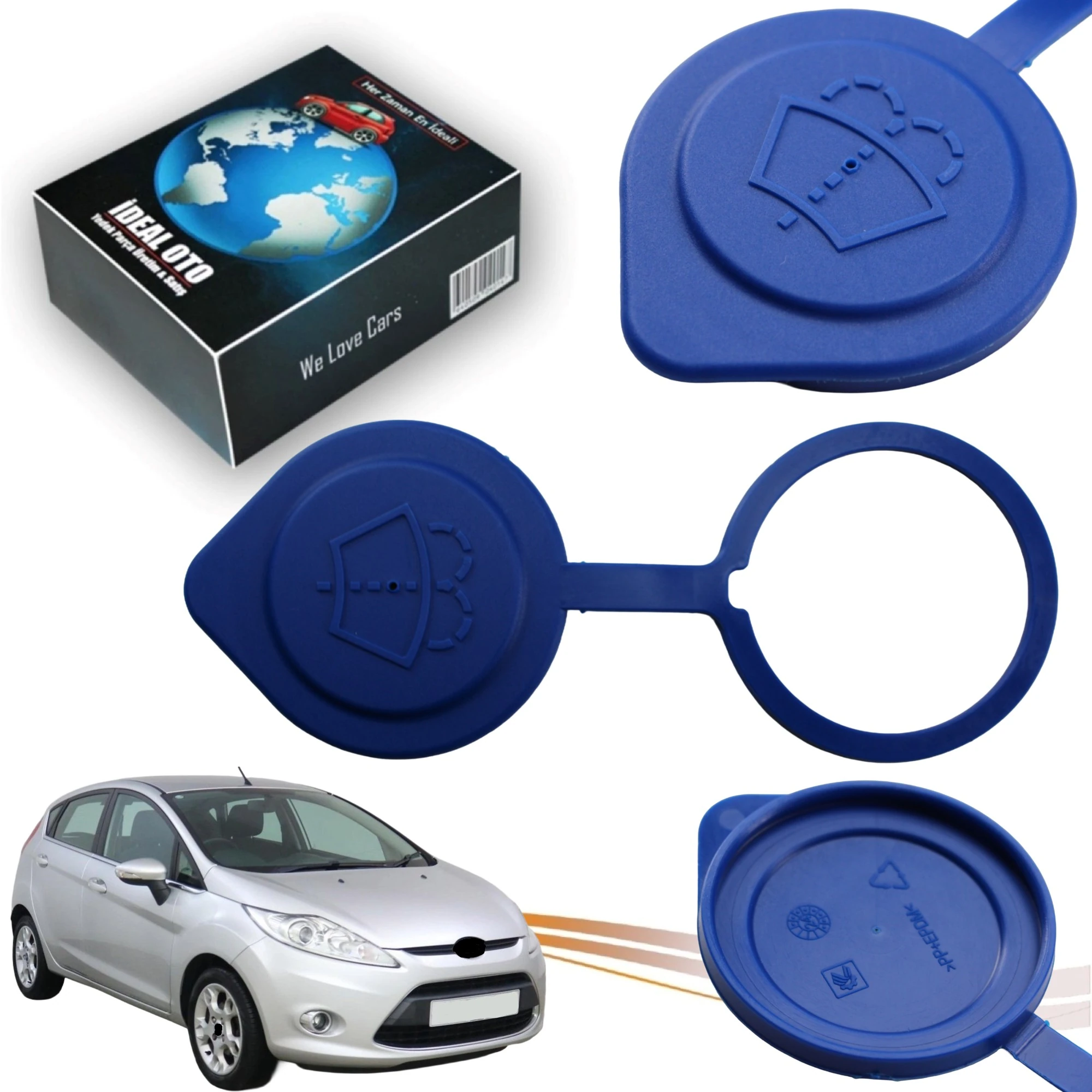 Ford Fiesta Cam Su Deposu Kapağı (Yıkama Suyu Tankı Kapağı) OEM: F7BB-17632-AA