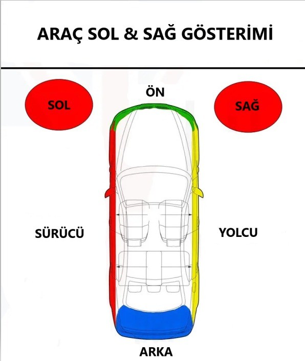 VW Golf 6 (2008-2013), Golf 7 (2013-2016) İçin Sol Sağ Far Tamir Seti 8V0998122 8V0998121