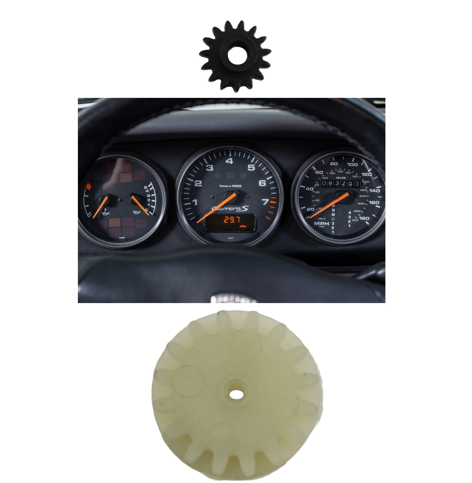 Porsche 911 993 Hız Göstergesi Dişlileri – Kilometre Sayacı Tamir Takımı 17-15 Diş