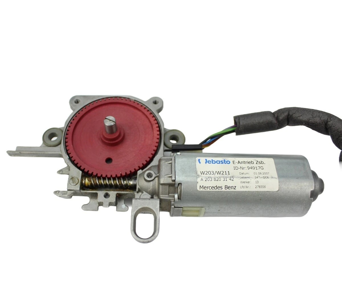 Mercedes Benz A W168- 1997-2004 Sunroof Motor Dişlisi & Yağı 0 390 200 011 039020001, 949 16c