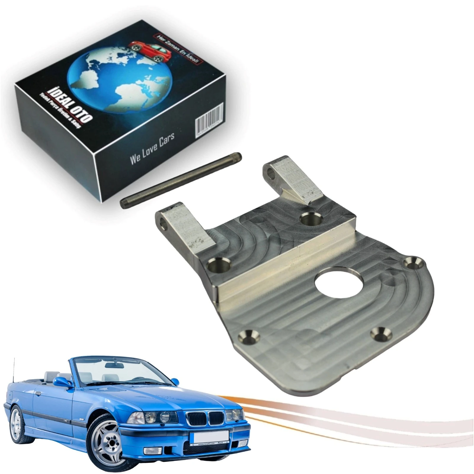Bmw E36 İçin Cabrio Tente Motor Kapağı - Bağlantı Braketi(Ref.Nr.:67618353577)