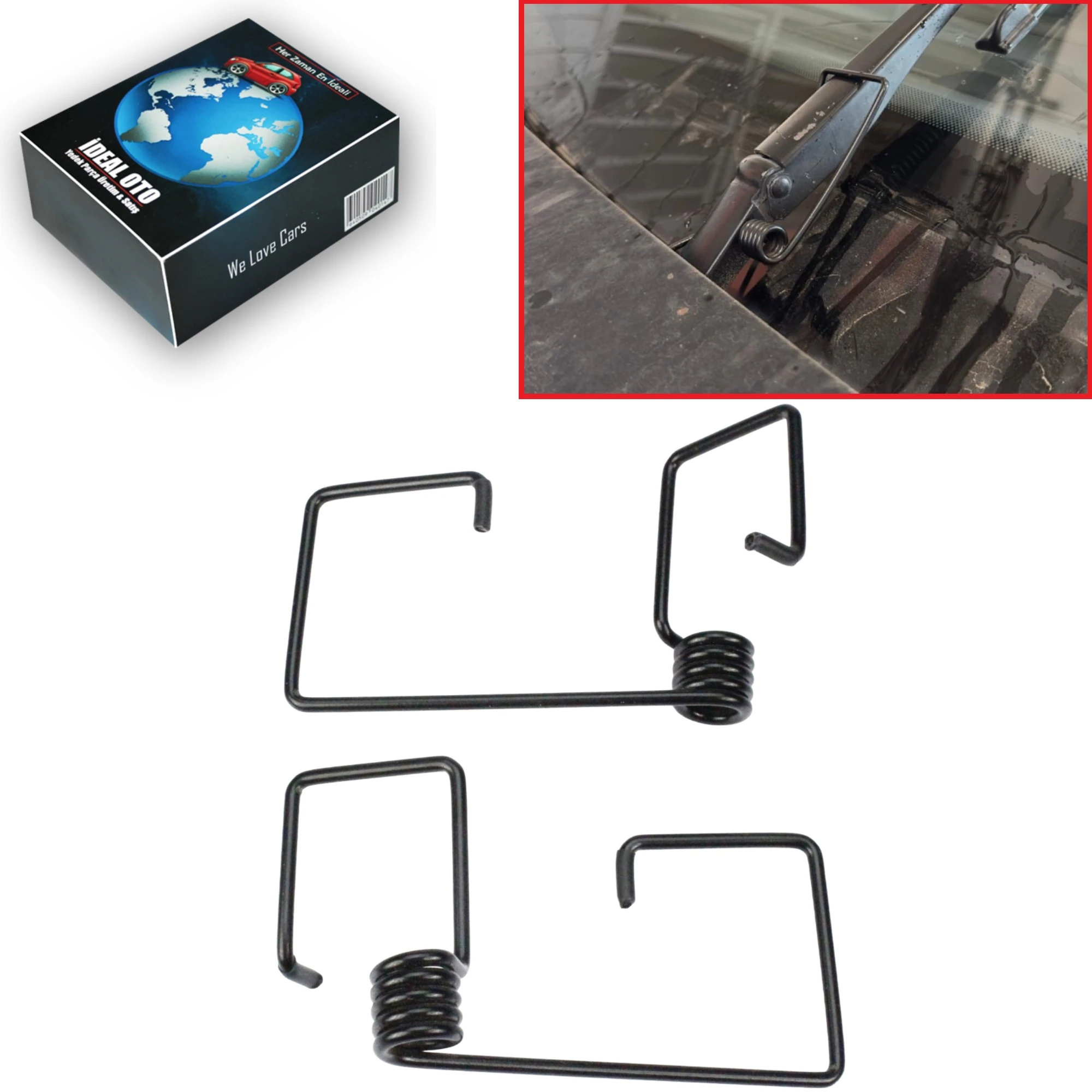 Universal Silecek Basınç Destek Yayı – Daha Temiz ve Net Görüş İçin Performans Artırıcı Yay Seti (2 Adet)