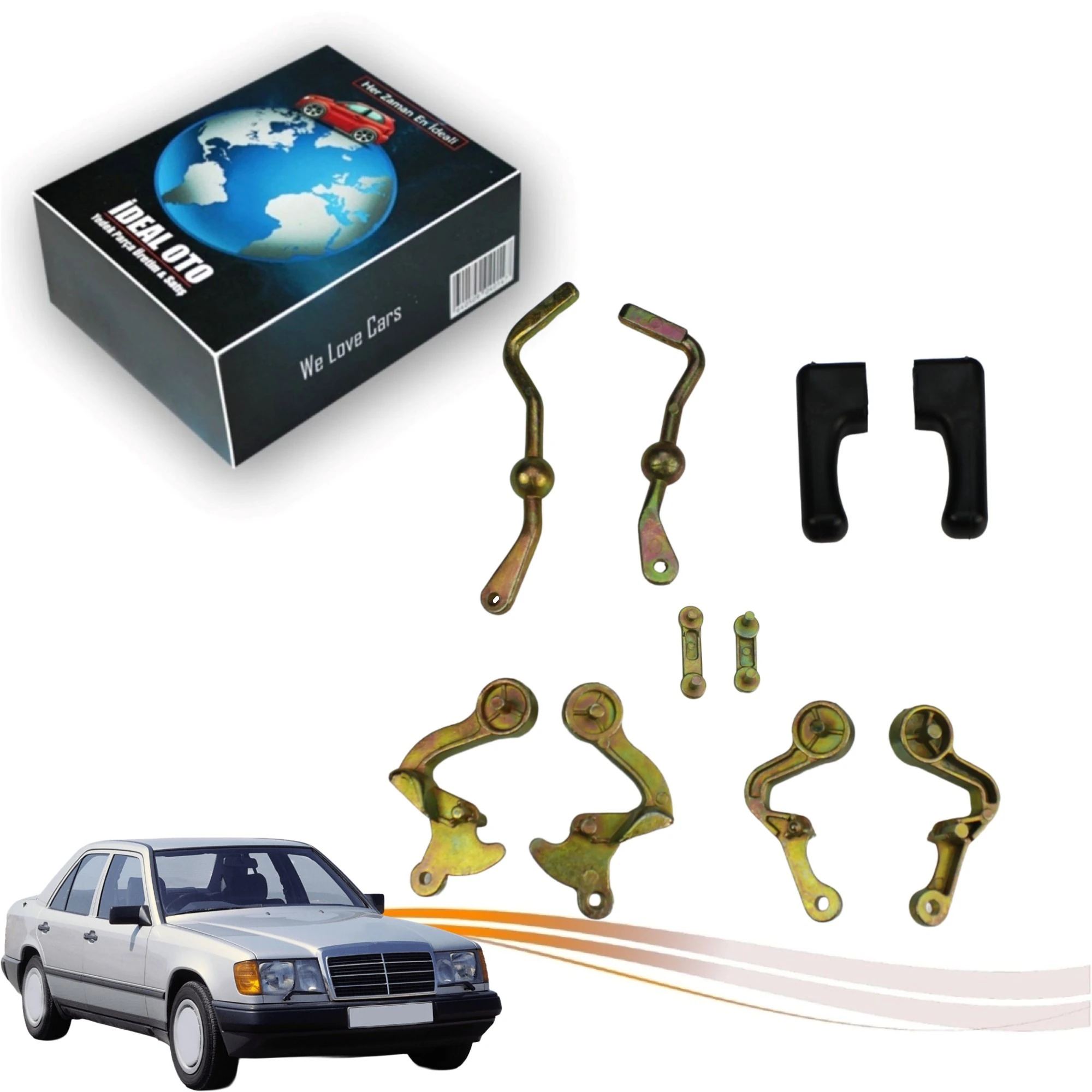 Mercedes Benz W124 Sağ/Sol Ayna Kolu Seti OEM: A1248100116, 1248100116, A1248100121, 1248100121, A1248100779, 1248100779, A1248101116, 1248101116, A1248106516, 1248106516