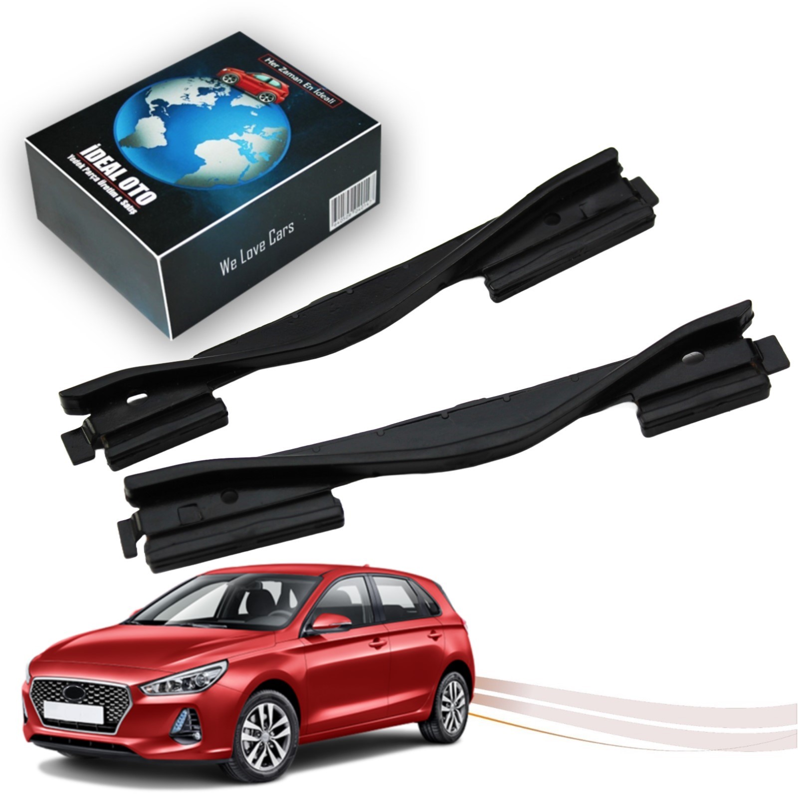 Hyundai i30 2015-2024 Sunroof Tamir Takımı Sol Ve Sağ Set -Metal 10010865 A, 10005015 D