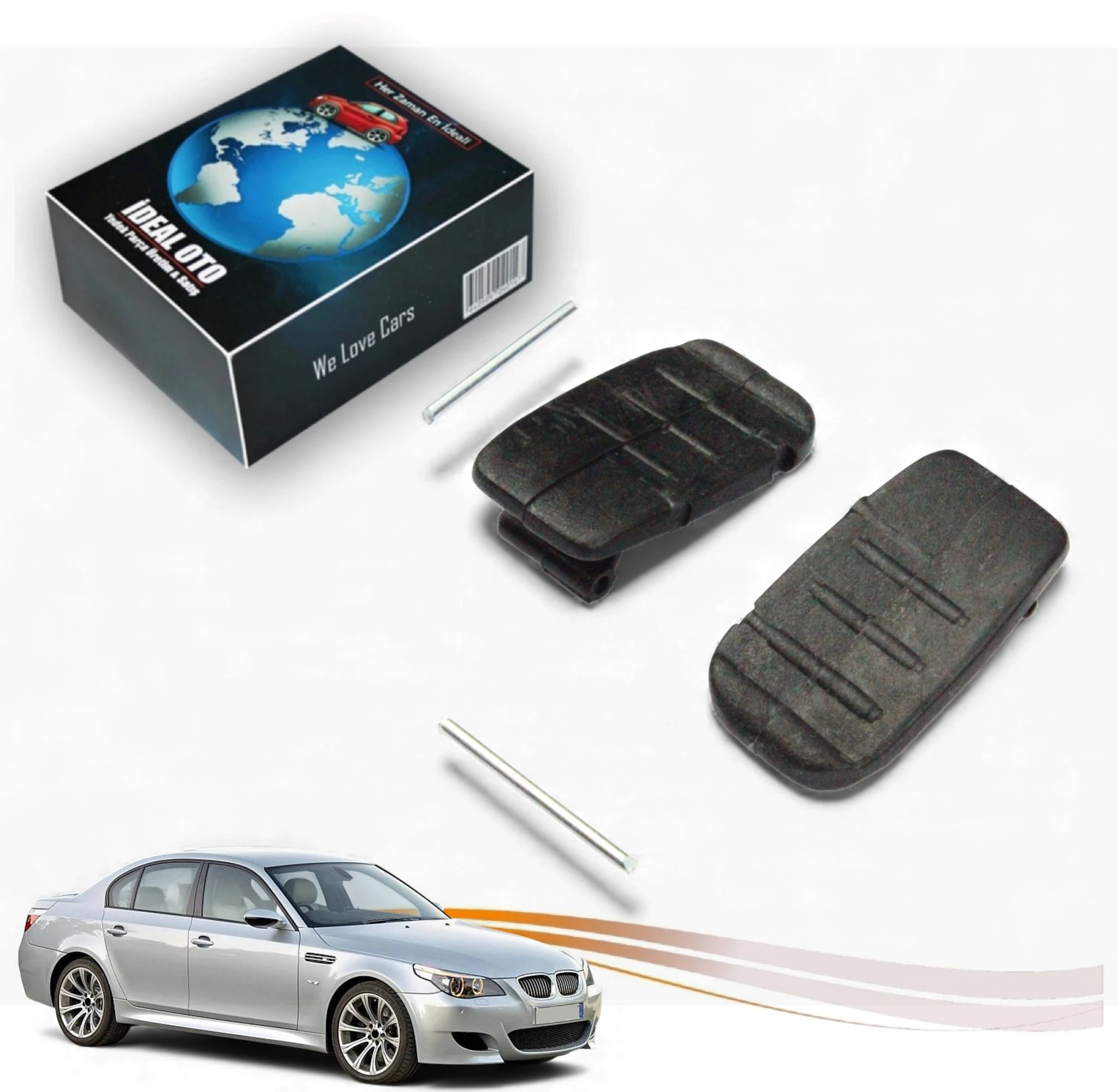 BMW E60 Perde Plastiği Tutucu Sağ & Sol Set OEM:443397335