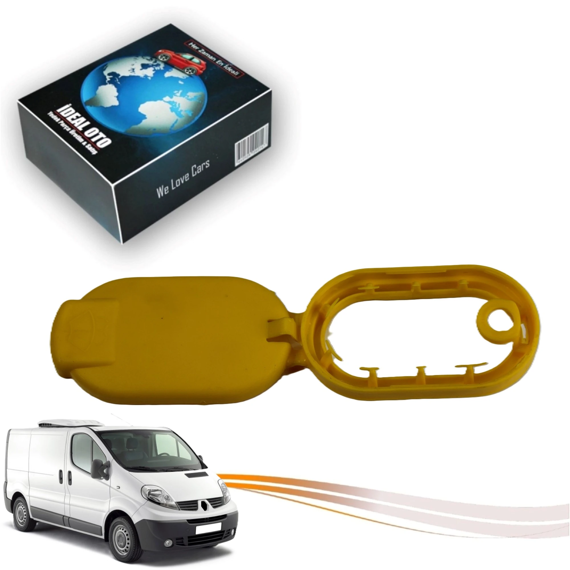 Renault Trafic 2 Megane 2 Scenic 2 Laguna 3 Clio Kangoo Cam Su Depo Kapağı - OEM: 8200104739 / 8200226894