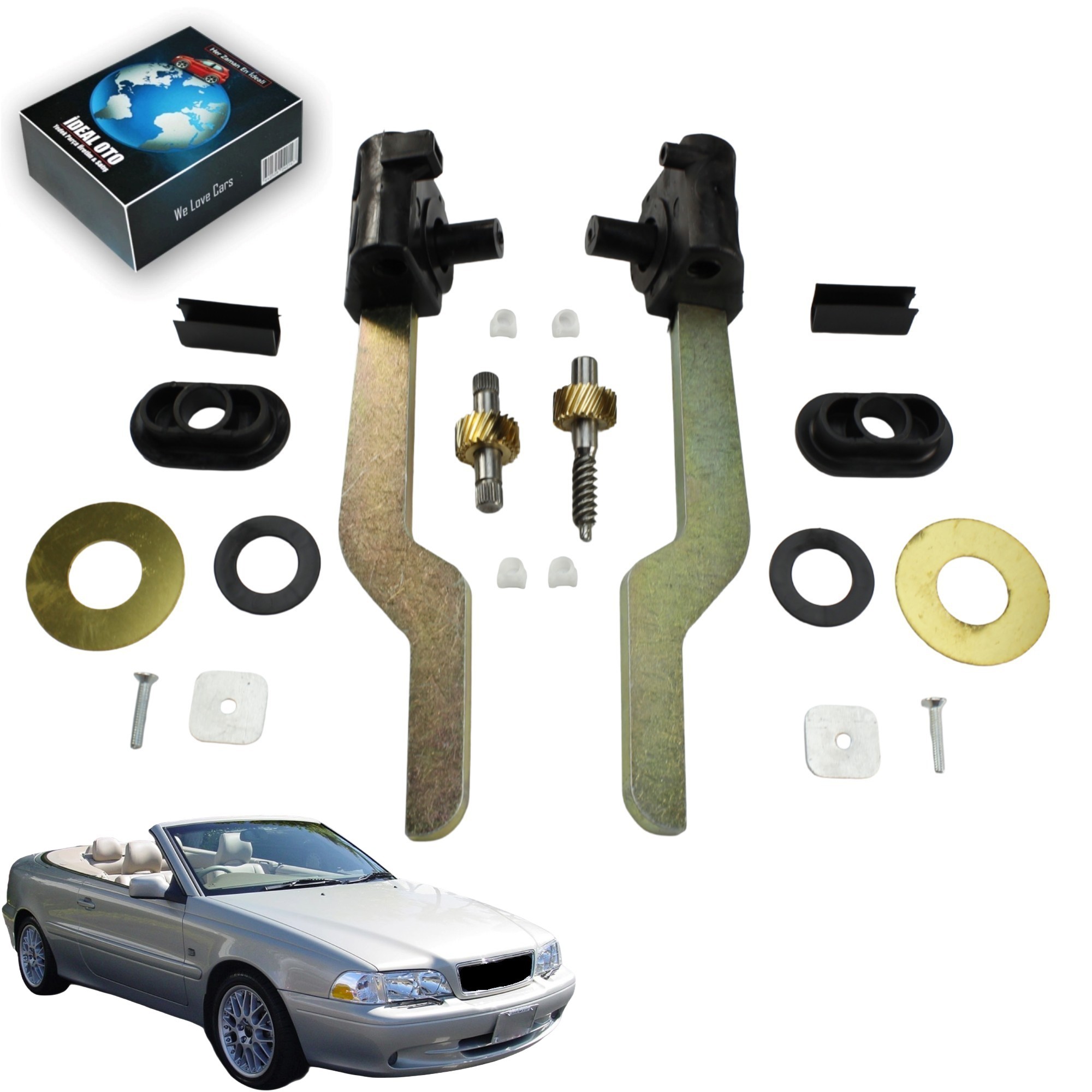 Volvo C70 Cabrio Tavan Kilidi Motor Dişli Seti Sunroof Kilitleme Seti OEM: 67618370816 54347031361