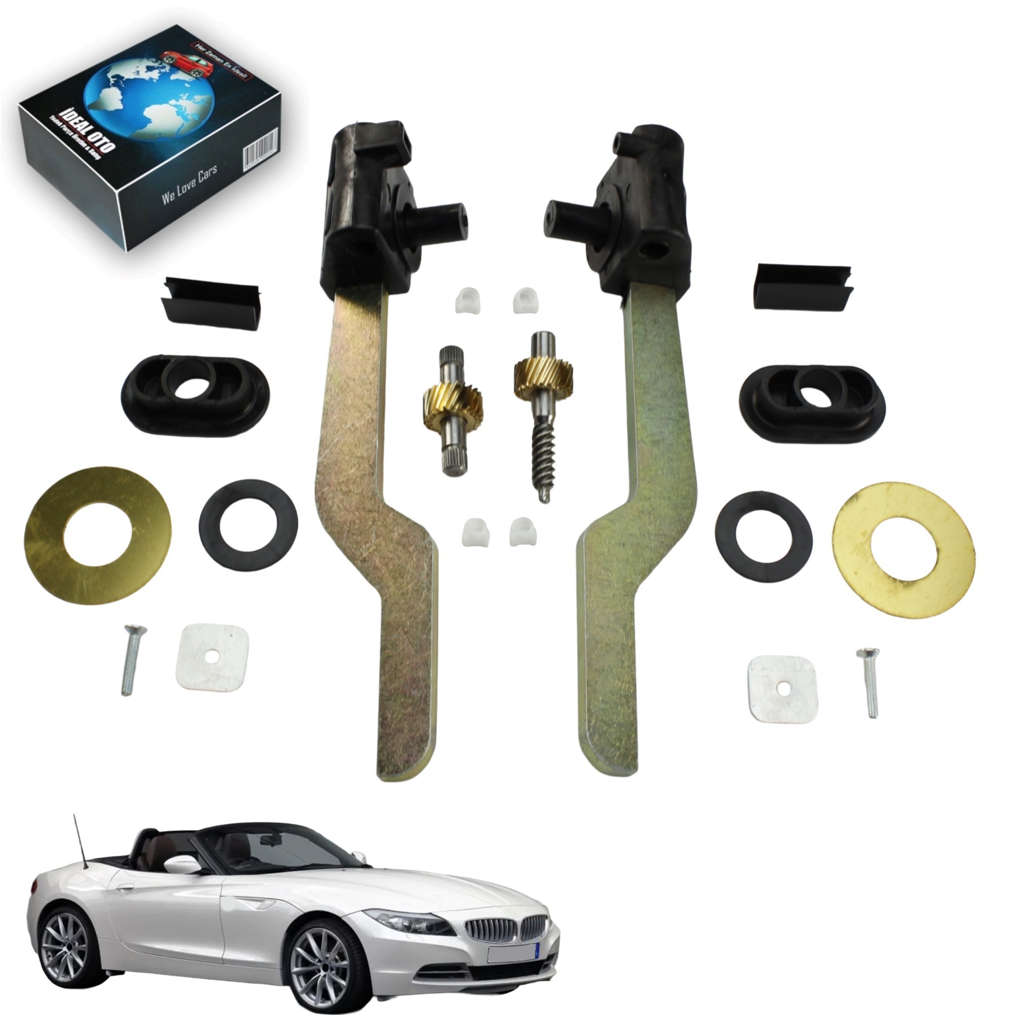 BMW Z4 Cabrio Tavan Kilidi Motor Dişli Seti Sunroof Kilitleme Seti OEM: 67618370816 54347031361