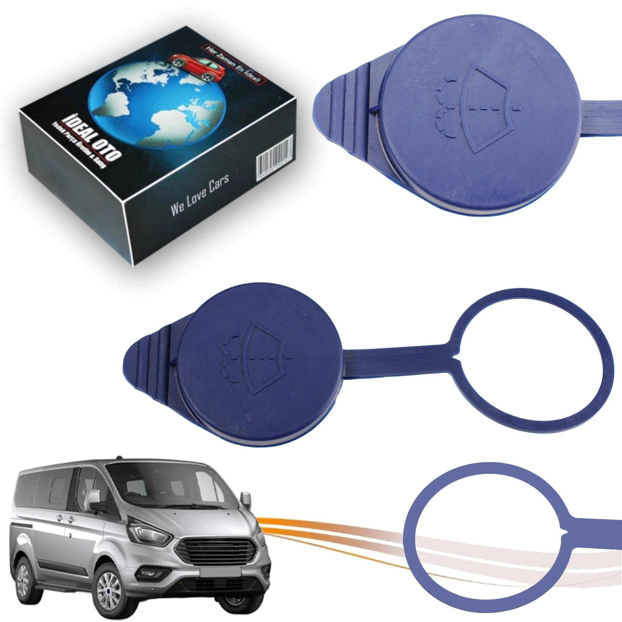 Ford Transit Custom İçin Su Fiskiye Depo Kapağı OEM: BK21-17N604-A