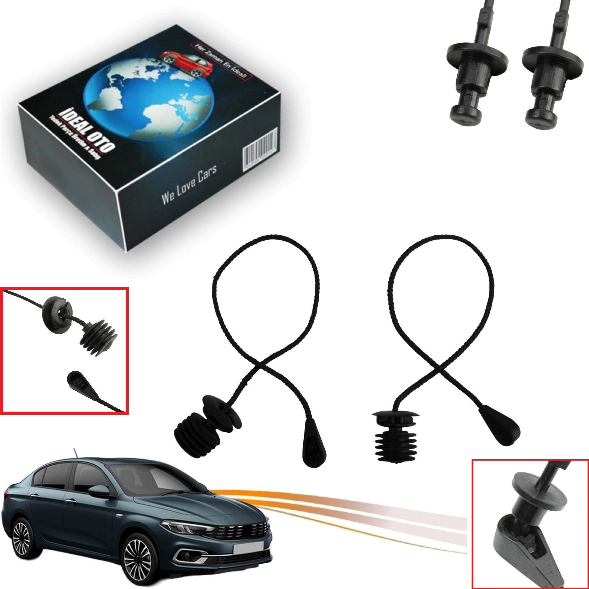 Fiat Egea Pandizot İpi Takım OEM: 735637845