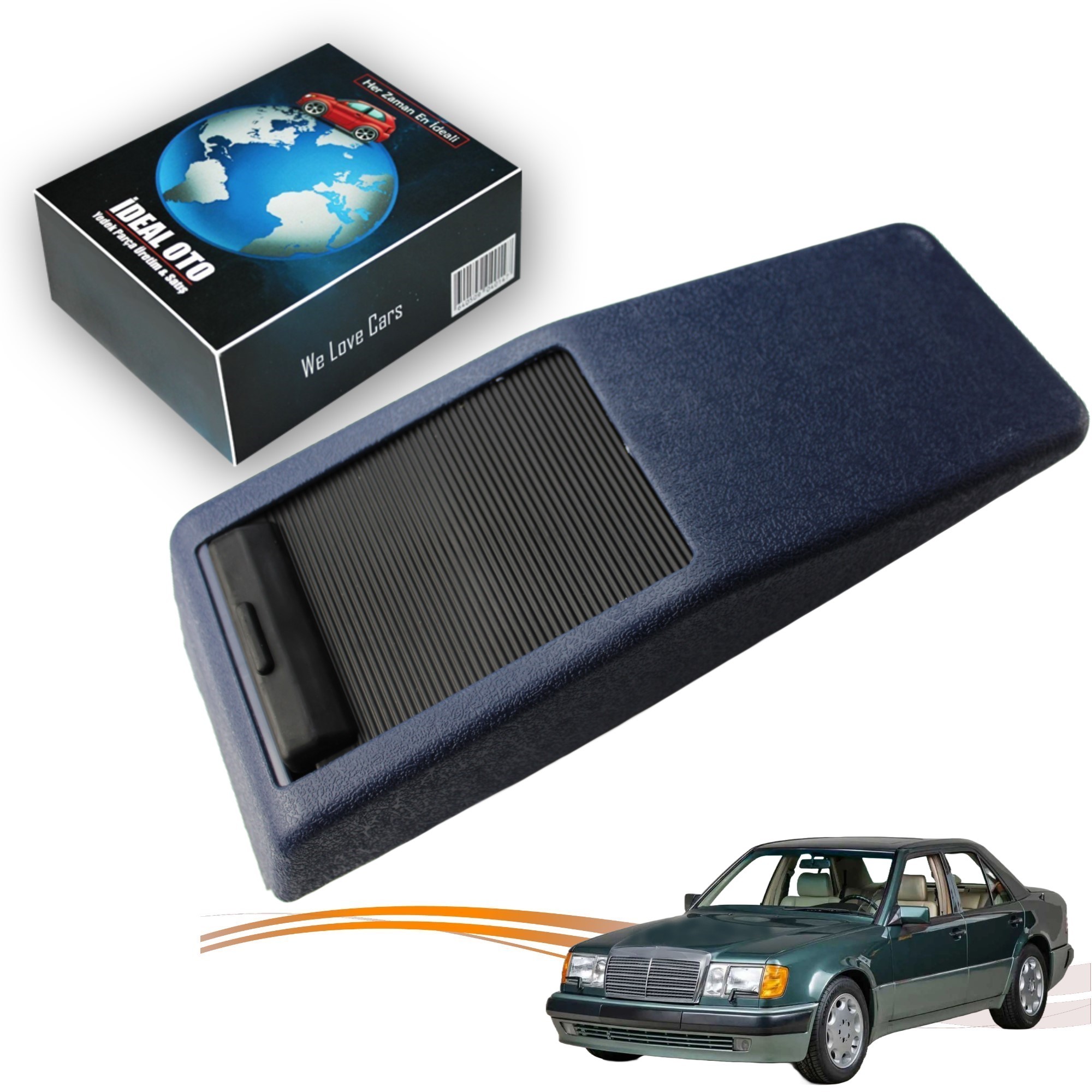 Mercedes Benz E W124 1246800852 İçin Orta Konsol Kutusu (LACİVERT)