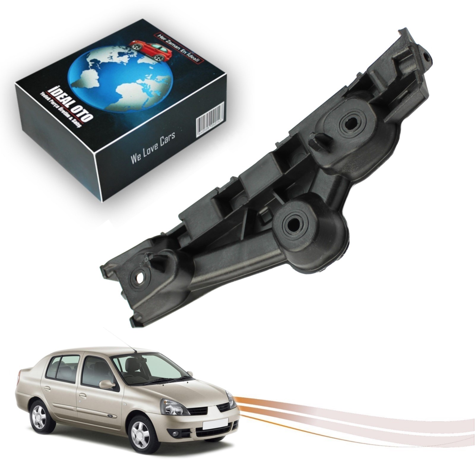 Renault Symbol için Ön Sağ Tampon Braketi Ayağı 631427092R