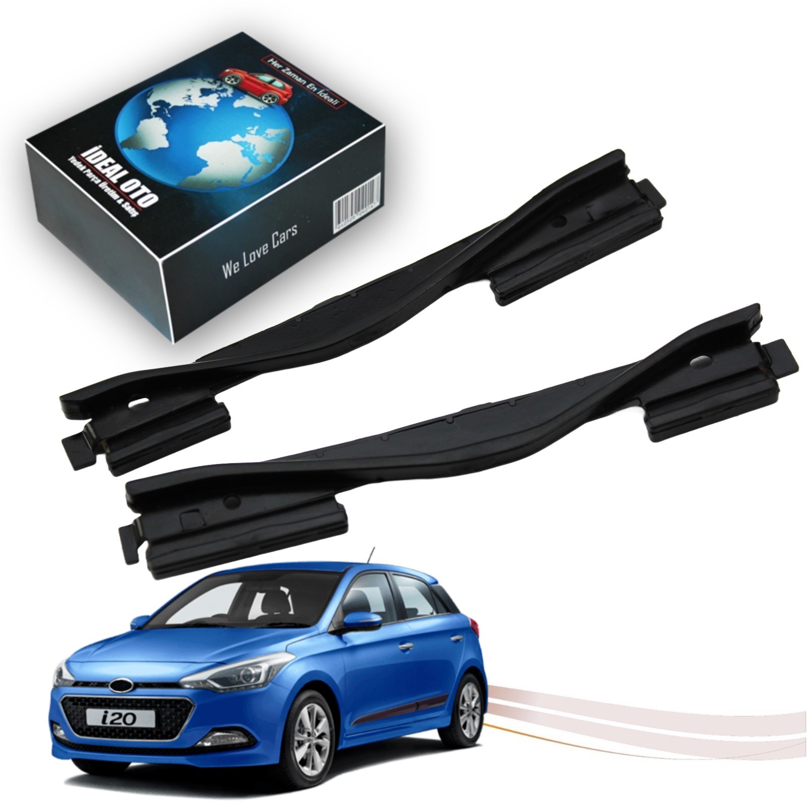 Hyundai i20 Sunroof Tamir Takımı Sol Ve Sağ Set -Metal 10010865 A, 10005015 D