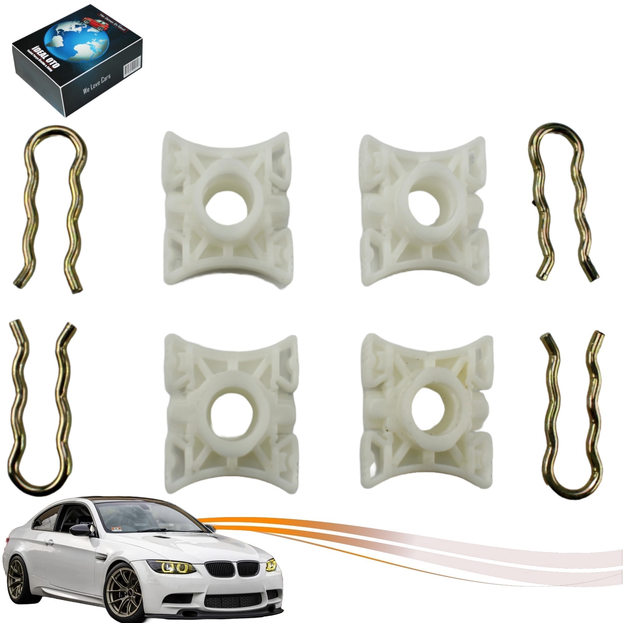 Bmw 3 E92 İçin Cam Kriko Kılavuz Kızak Klipsi (51321938884)